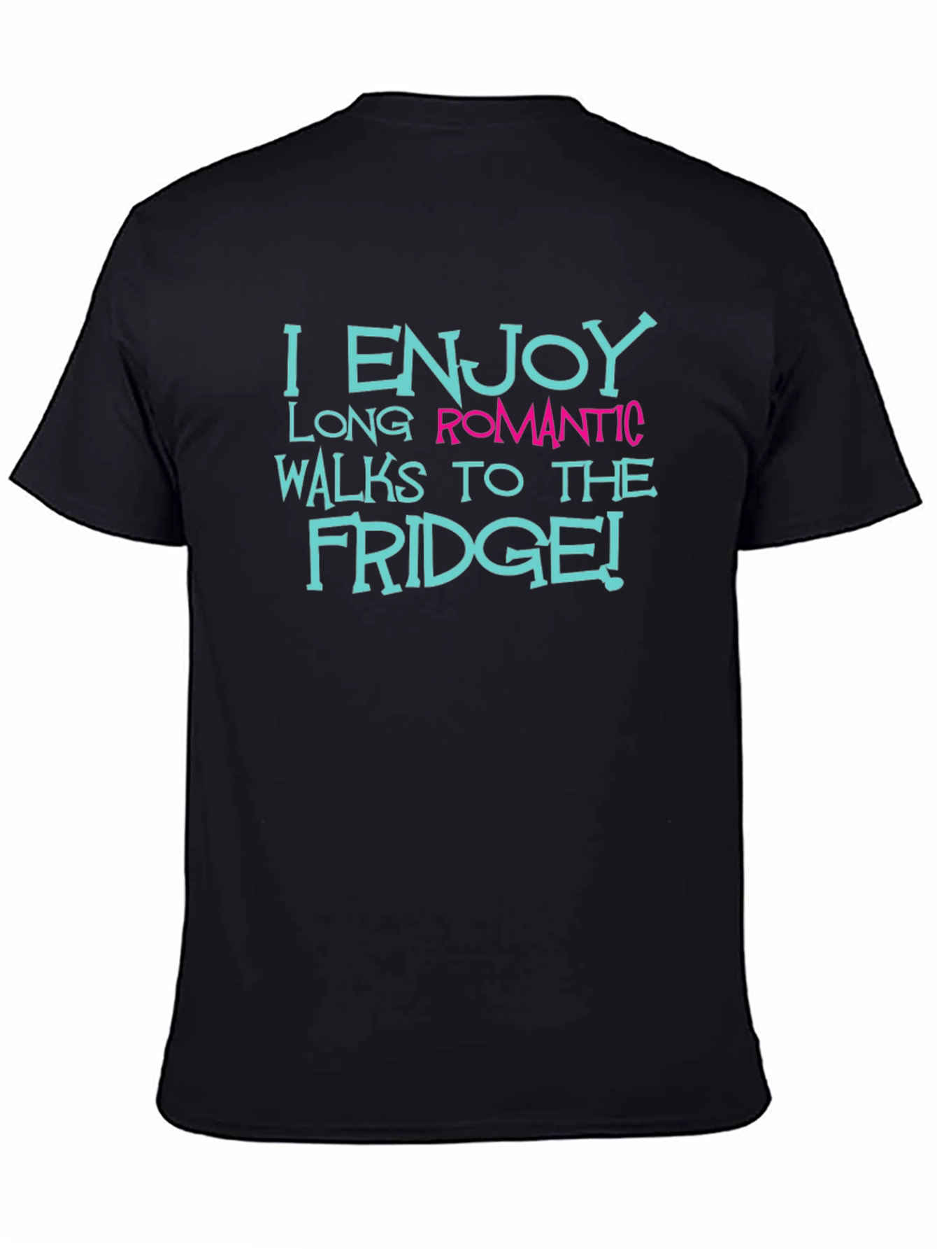 Black Funny Fridge Walk T-Shirt view 4