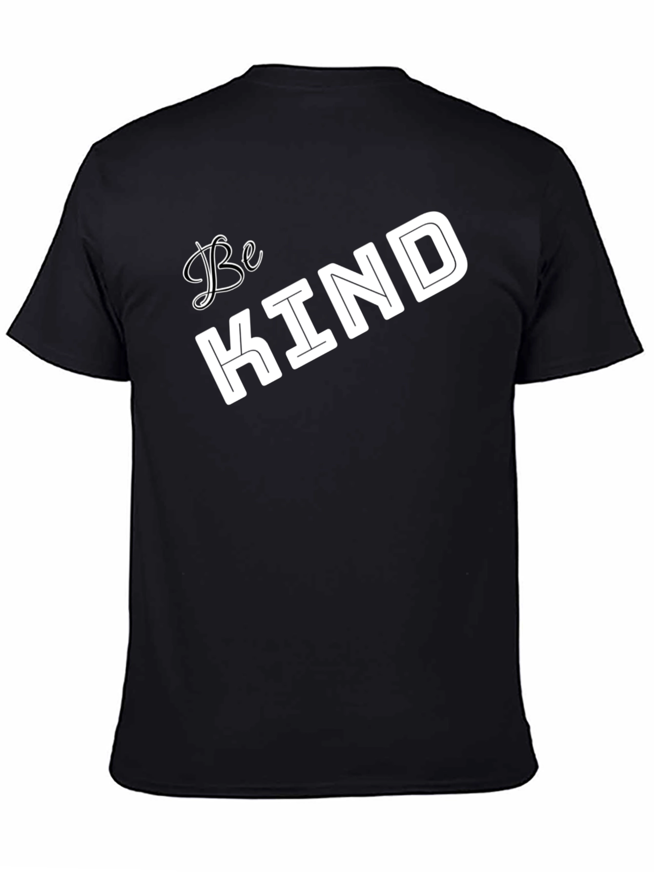 Black Be Kind Graphic Tee - Soft Cotton Blend view 4