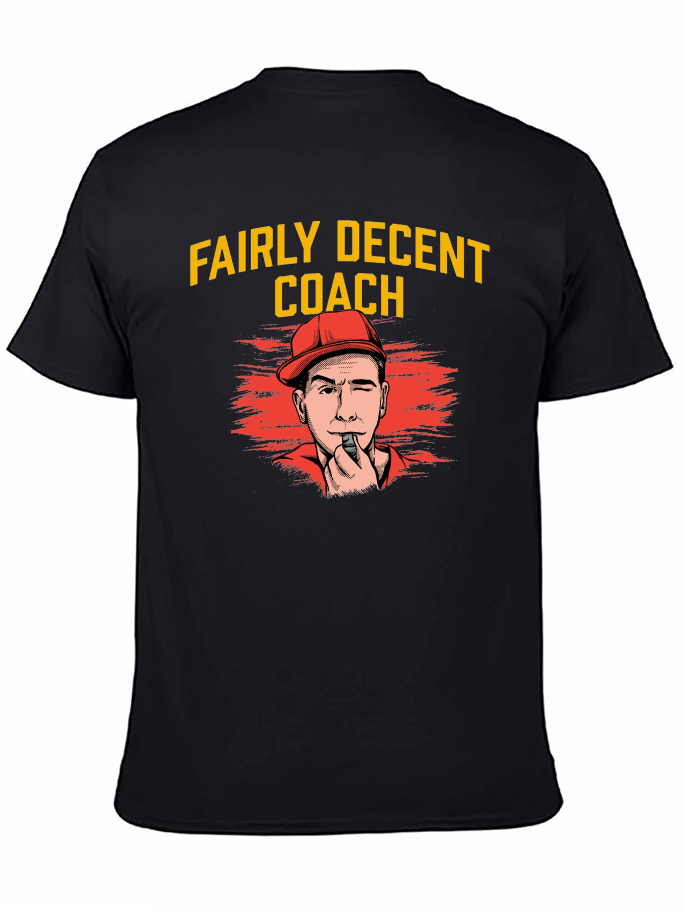 Black Fairly Decent Coach Graphic T-Shirt view 4