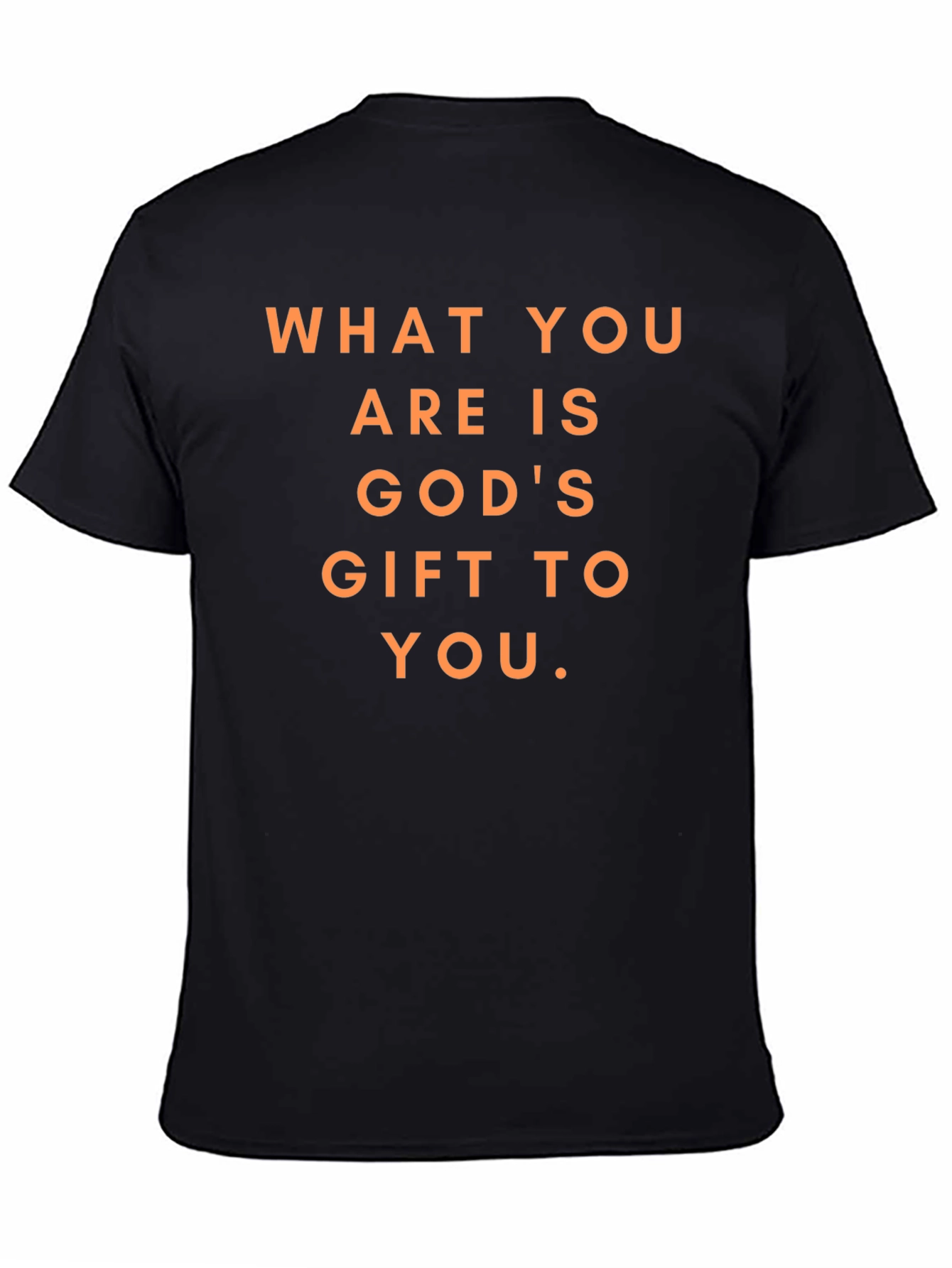 Black God's Gift Graphic Tee - Inspirational T-Shirt view 4