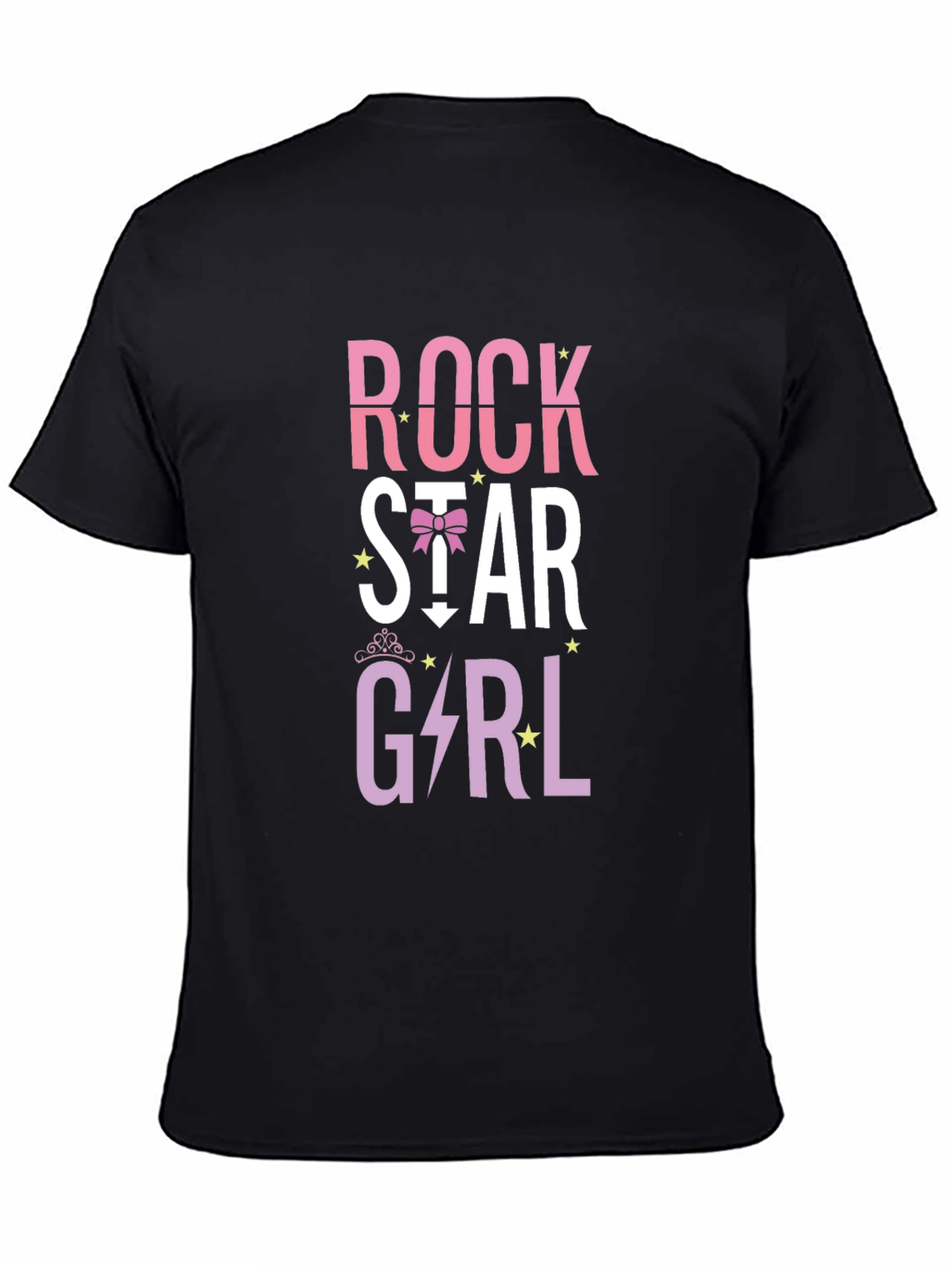 Black Rock Star Girl Graphic Tee view 4