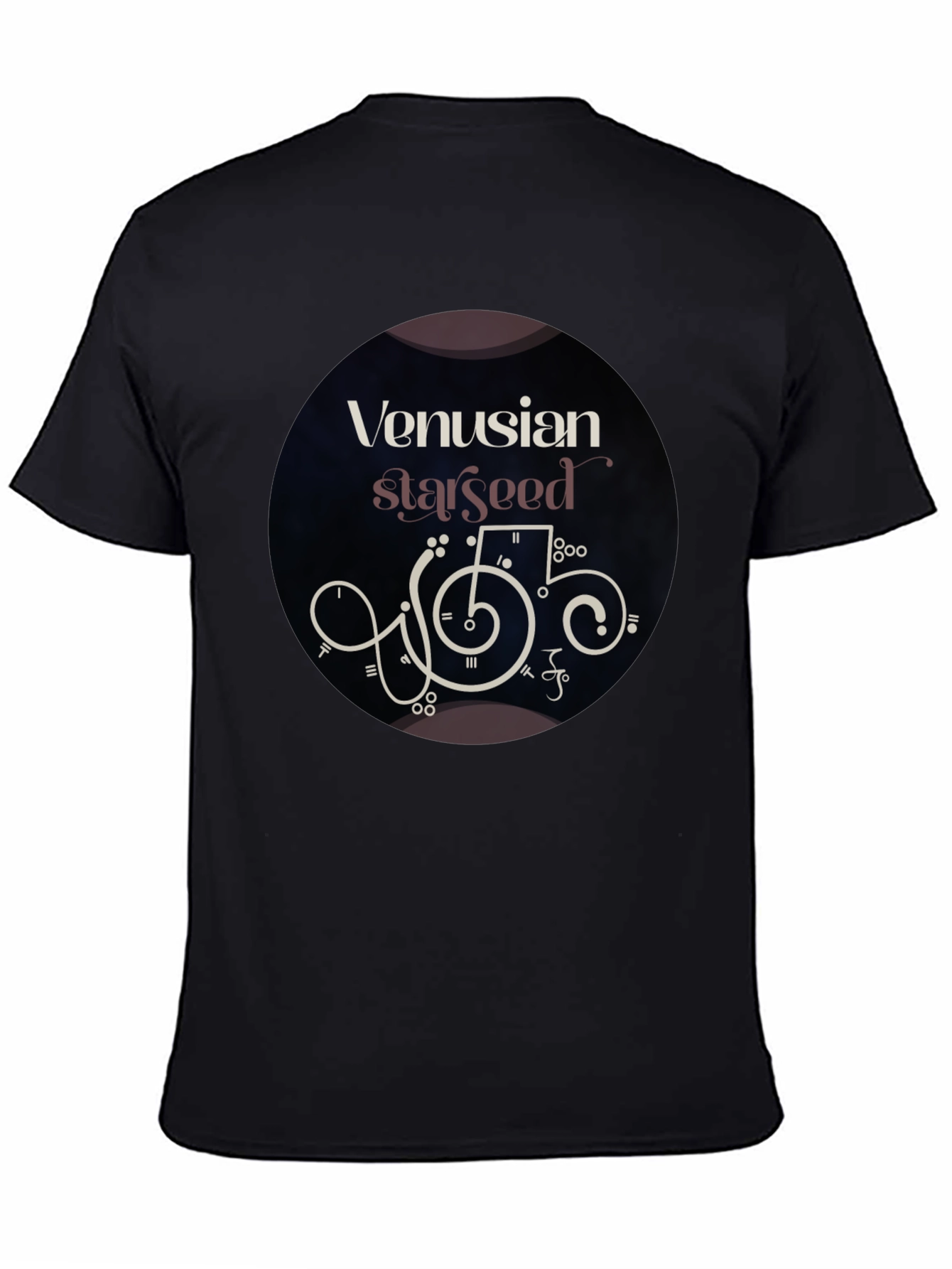 Black Venusian Starseed Graphic Tee - Black view 4