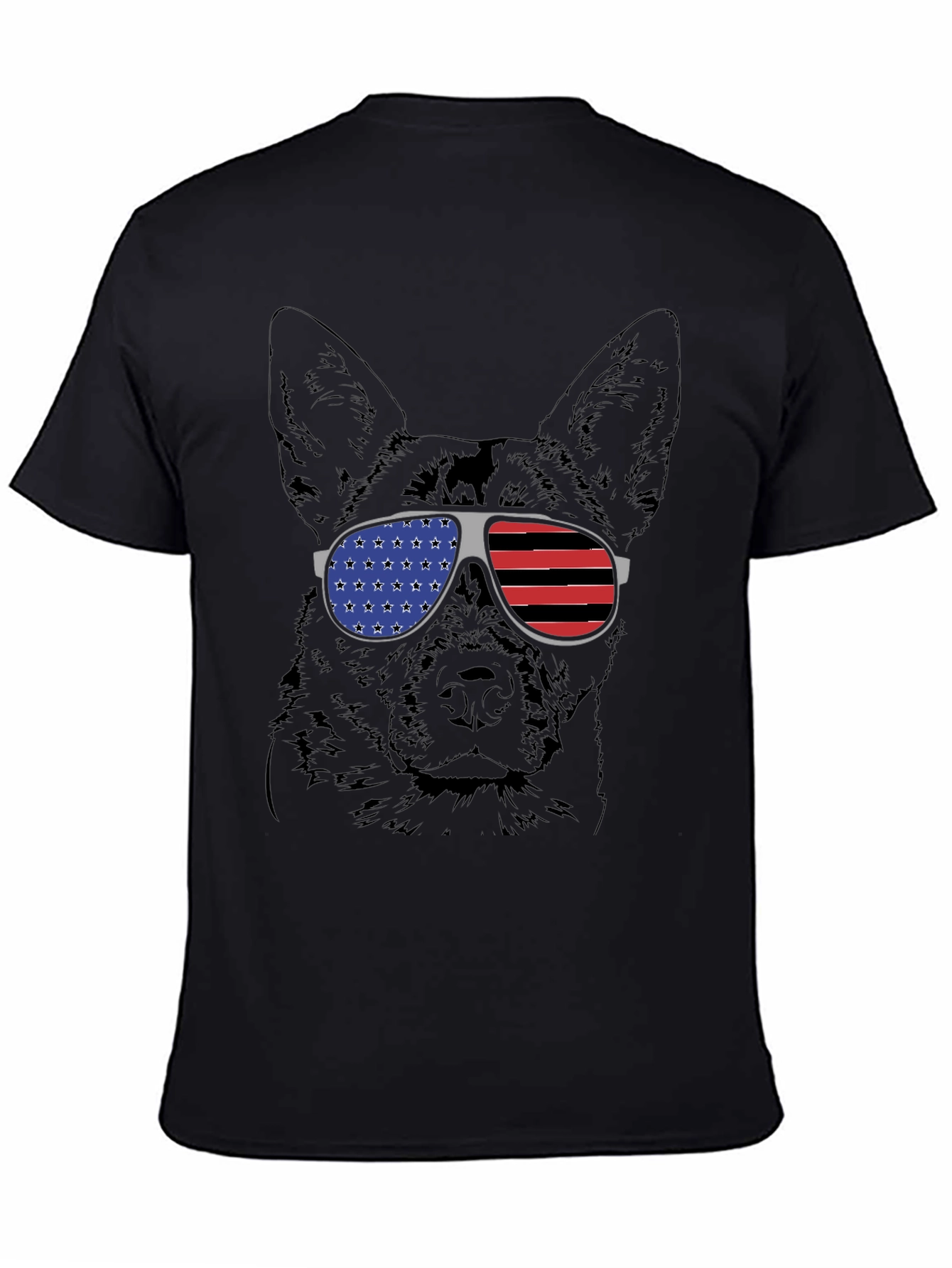 Patriotic Dog Graphic Tee - 4