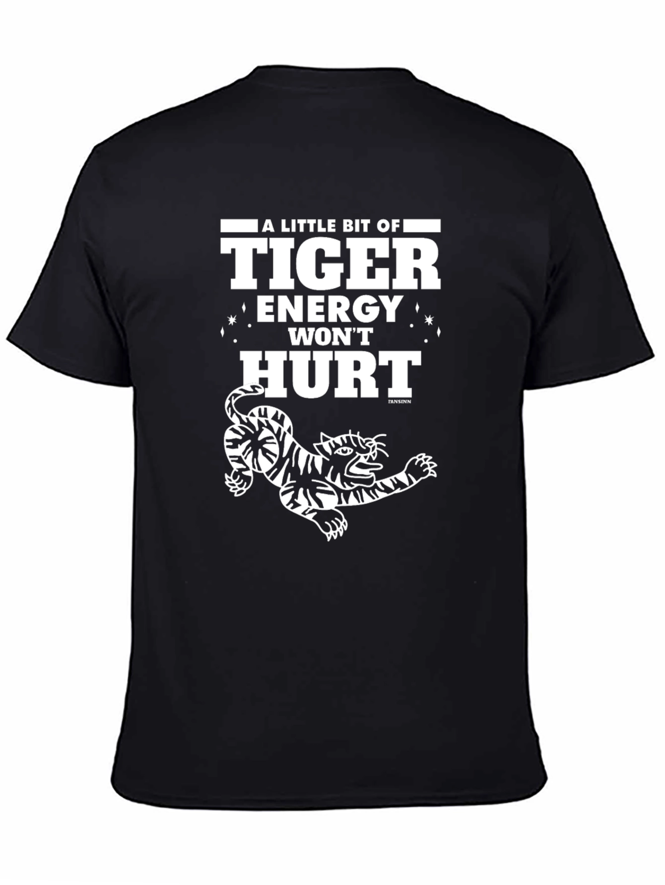 Black Tiger Energy Graphic T-Shirt view 4