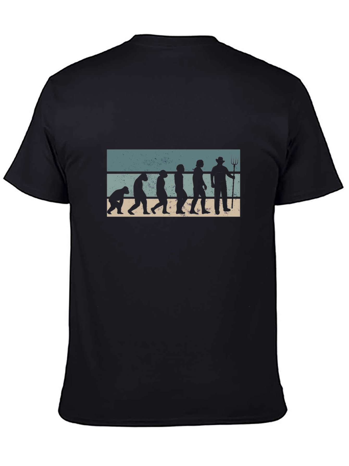 Black Farmer Evolution T-Shirt - Black Cotton Blend view 4