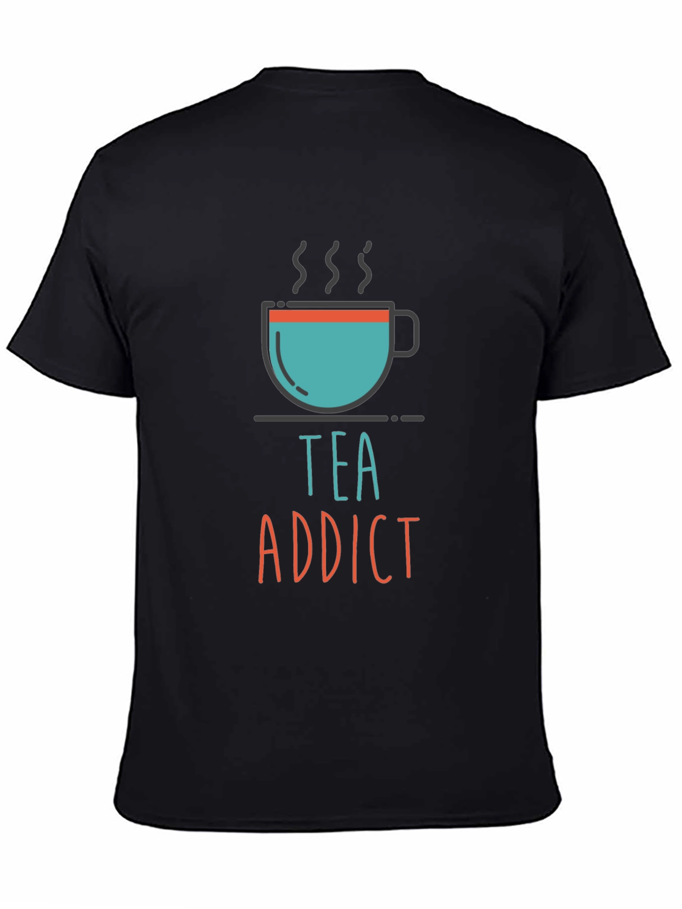Black Tea Addict Graphic Tee - Unisex Casual T-Shirt view 4