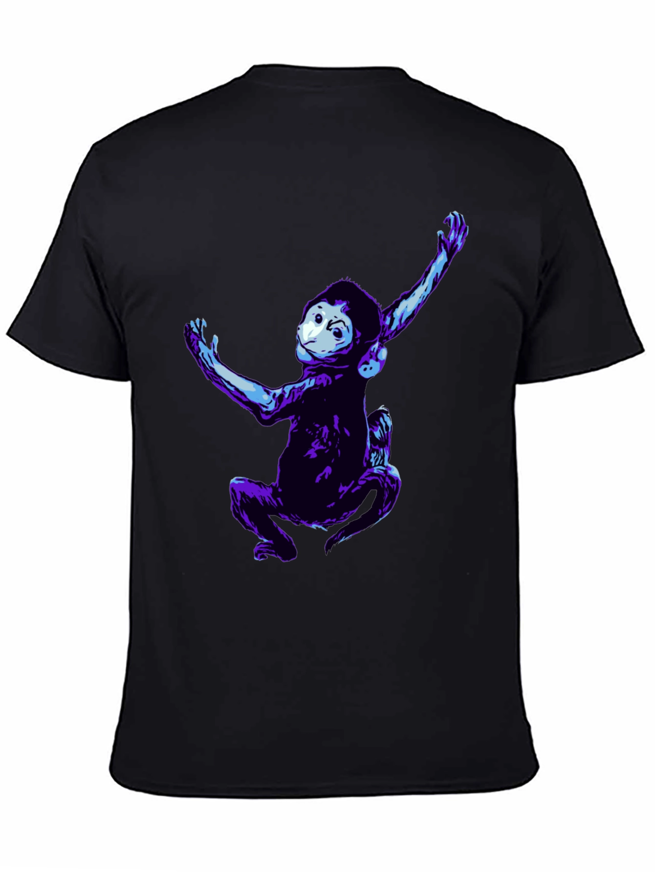 Black Monkey Graphic T-Shirt - Unique & Fun view 4