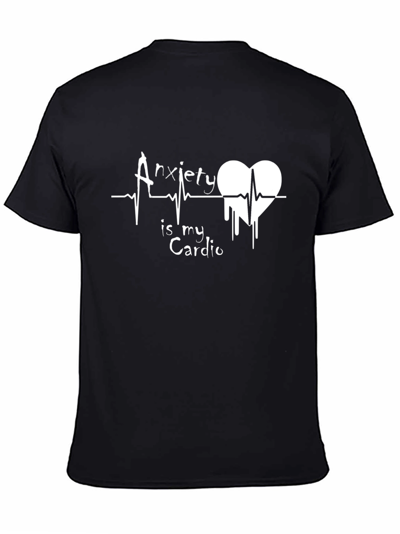 Black Anxiety is My Cardio Graphic Tee view 4