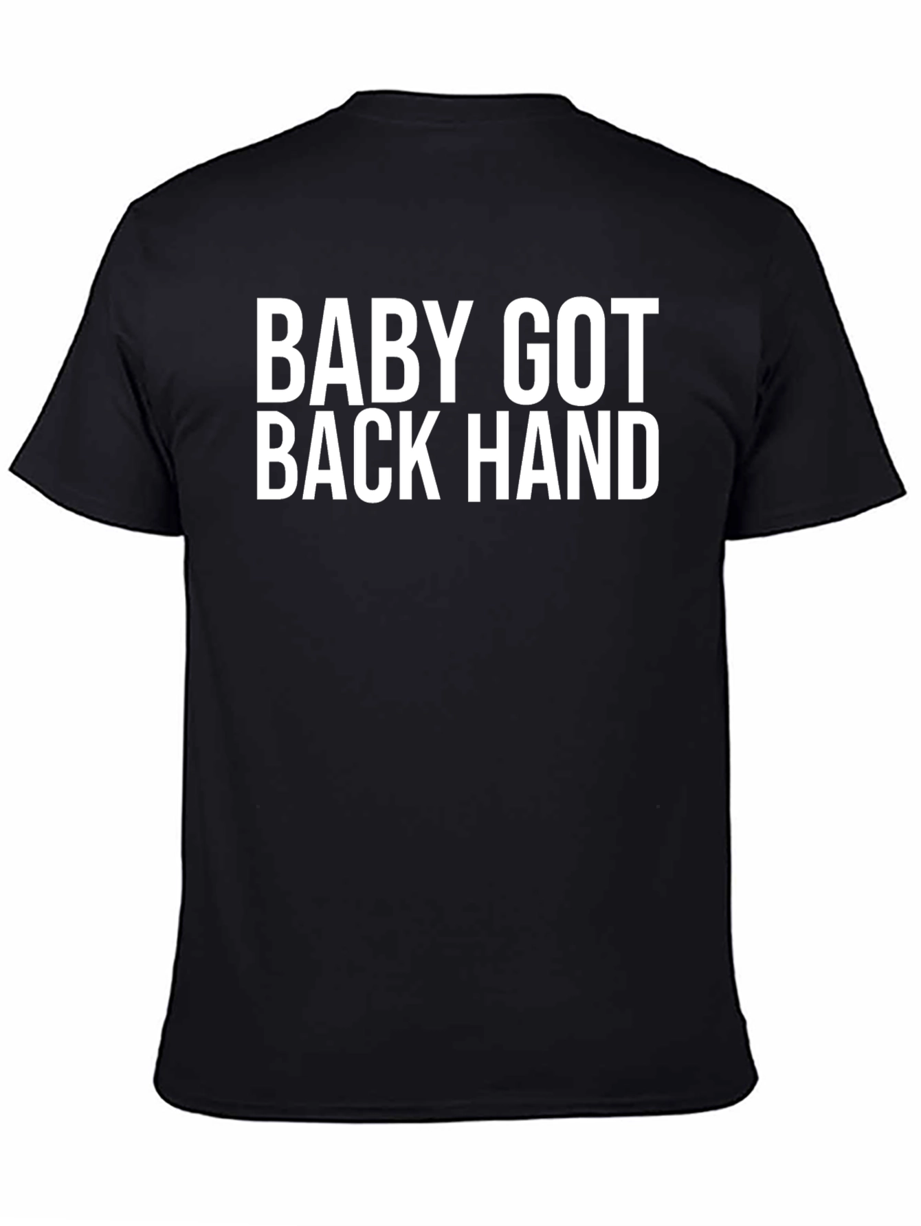 Black Baby Got Back Hand Black T-Shirt Funny Adult Humor view 4