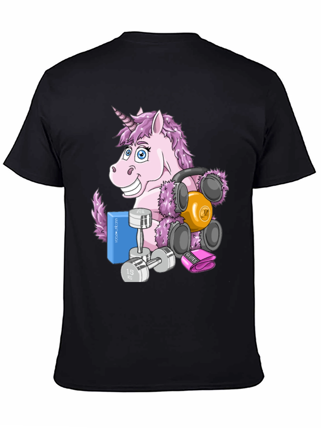 Black Unicorn Gym T-Shirt view 4
