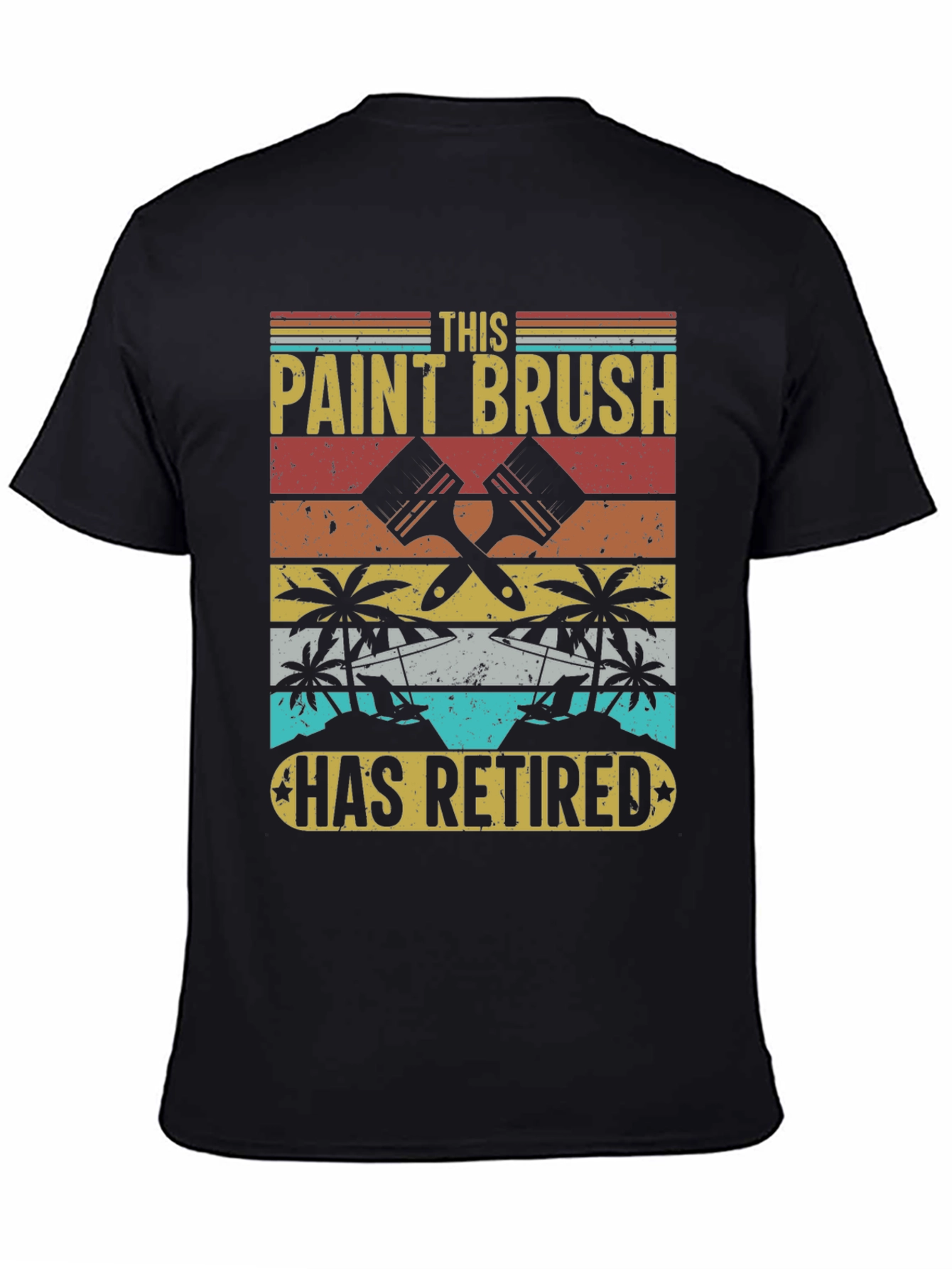 Retired Paint Brush T-Shirt - 4