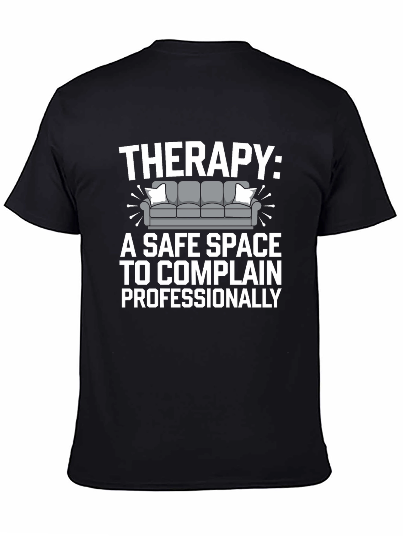 Black Therapy: A Safe Space T-Shirt view 4