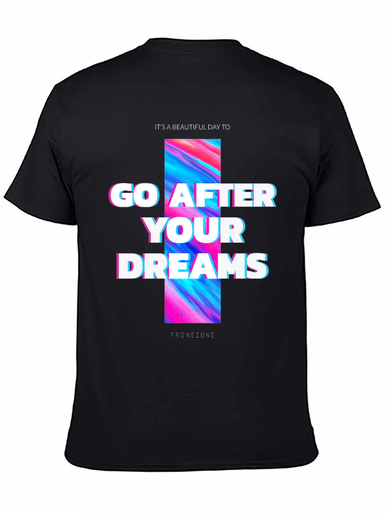 Black Go After Your Dreams Black Graphic Tee view 4