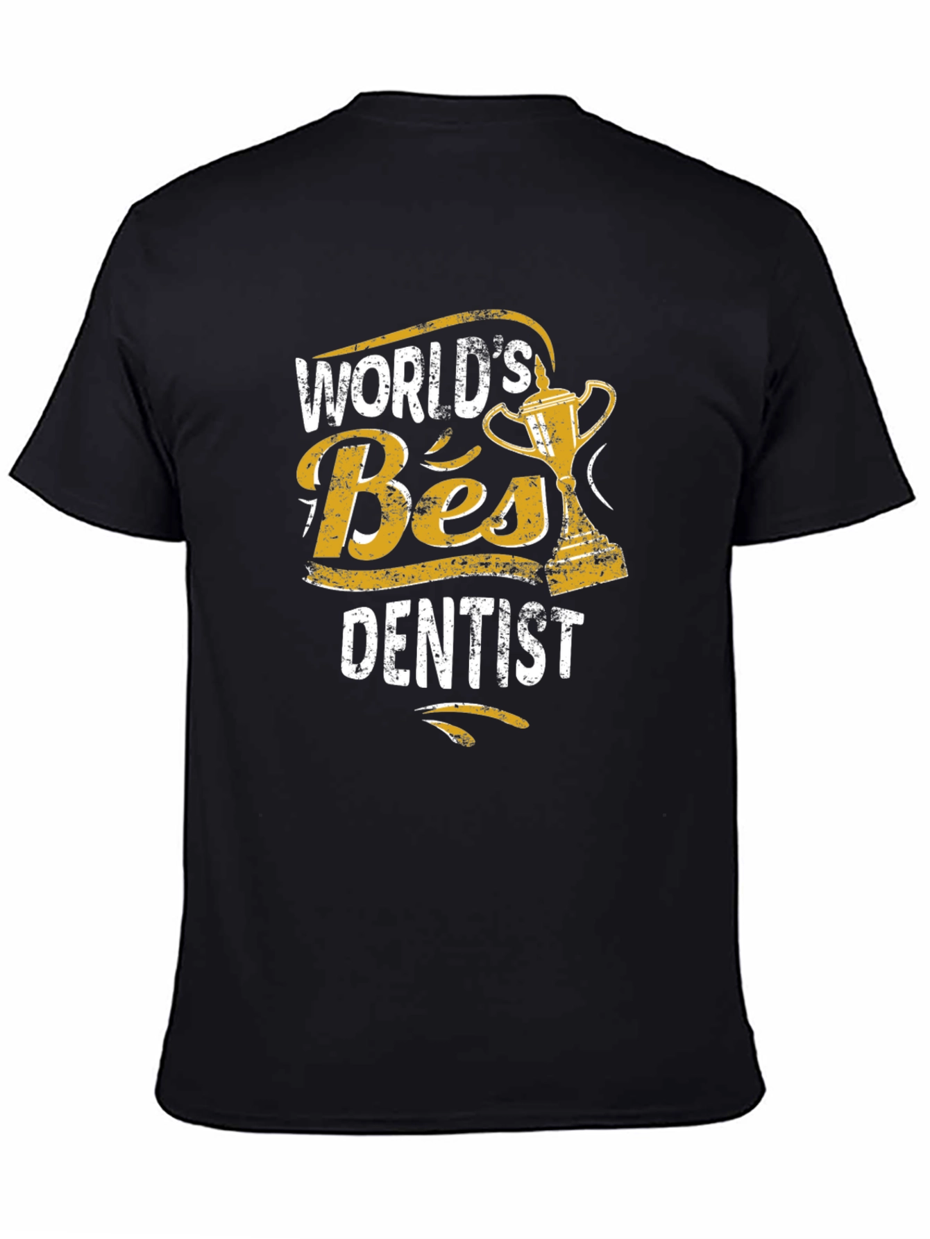 Black World's Best Dentist T-Shirt - Novelty Dental Gift view 4