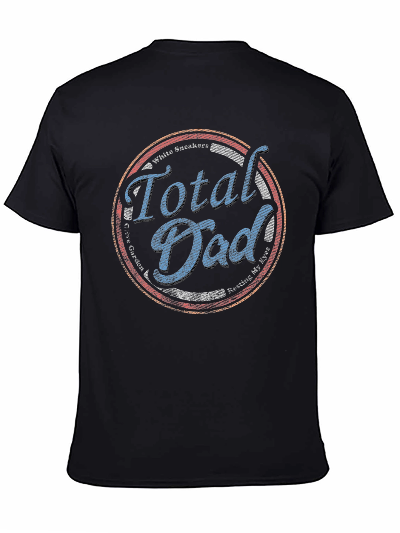 Black Total Dad T-Shirt - Perfect Dad Gift! view 4
