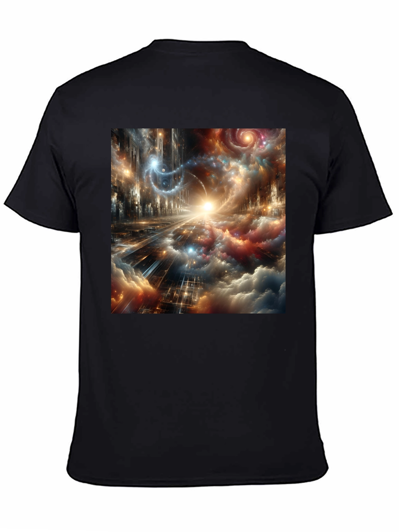 Black Nebula Dreamscape Graphic Tee view 4