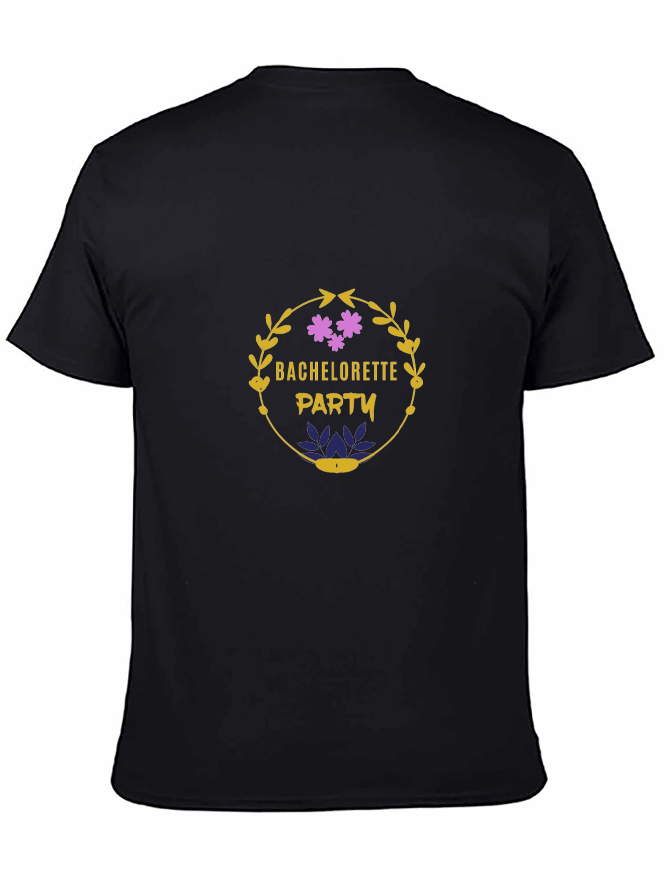 Black Bachelorette Party Graphic Tee - Black view 4