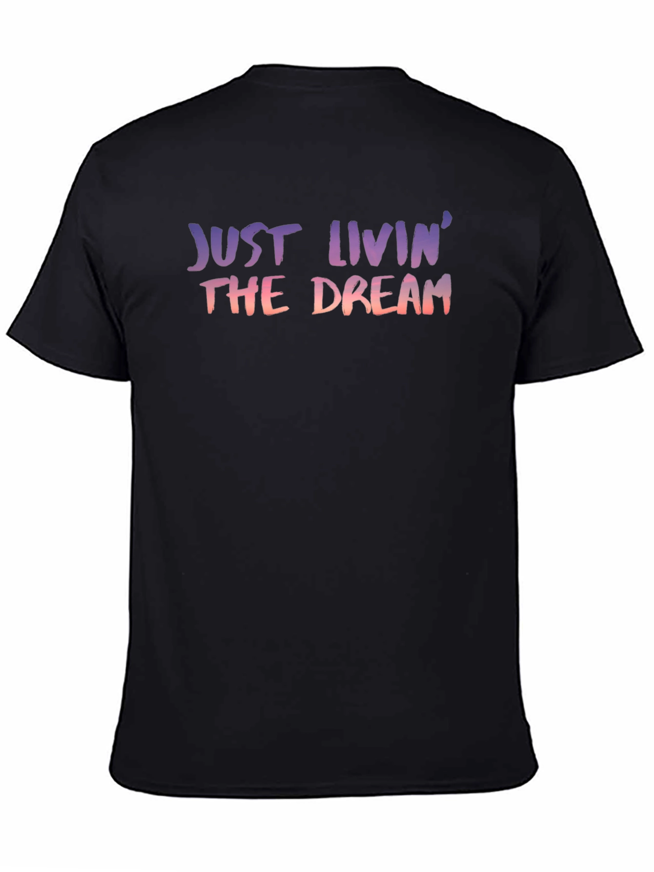 Black Just Livin' the Dream Graphic Tee view 4