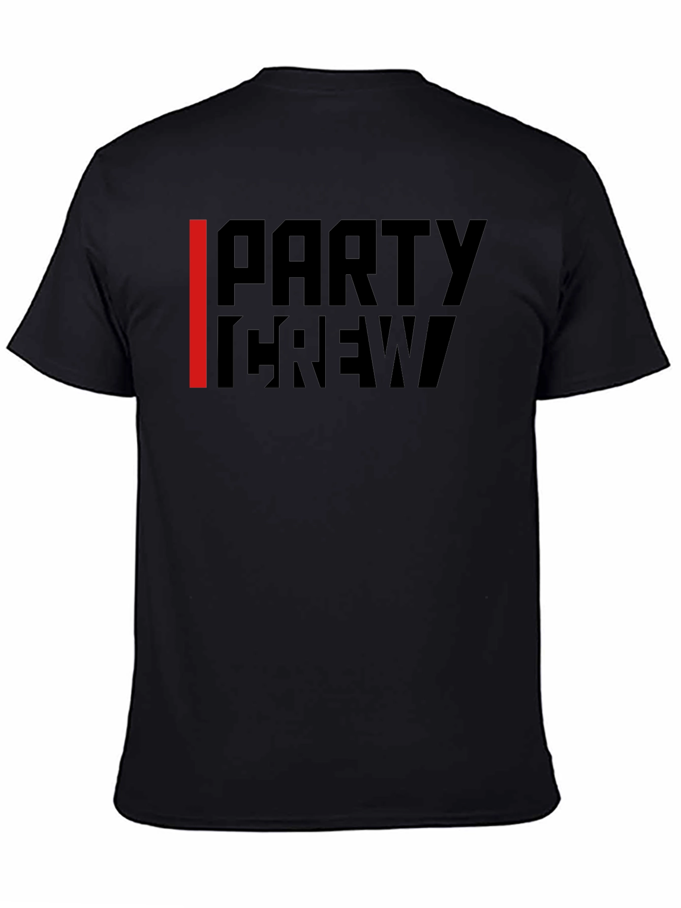 Black Party Crew Black Graphic Tee view 4