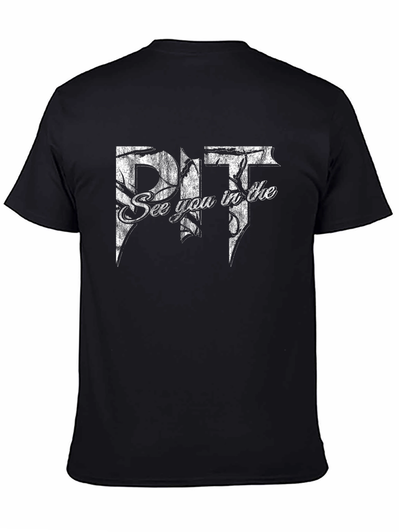 Black See You in the Pit Black Graphic Tee view 4