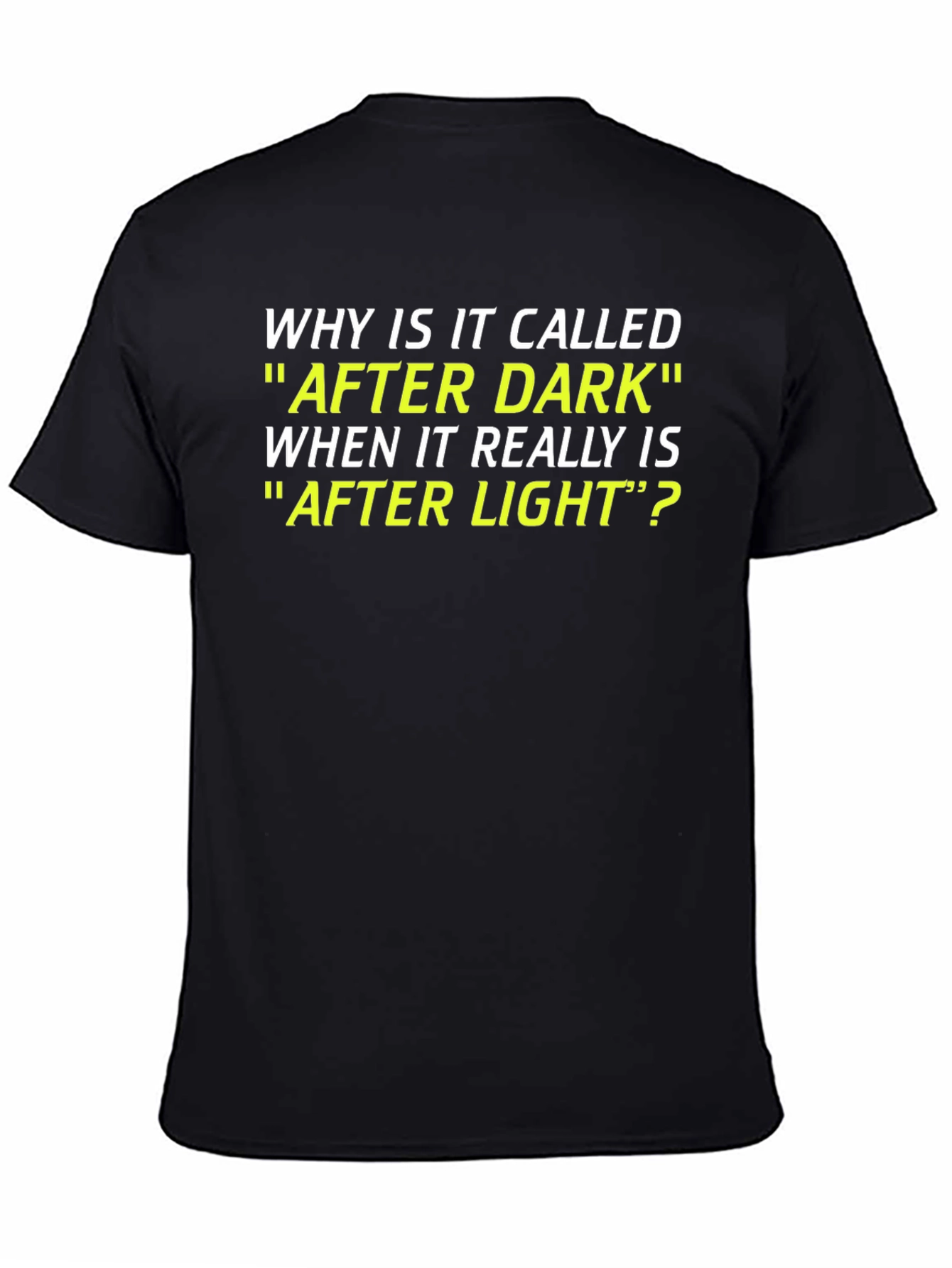 Black Funny After Dark T-Shirt view 4