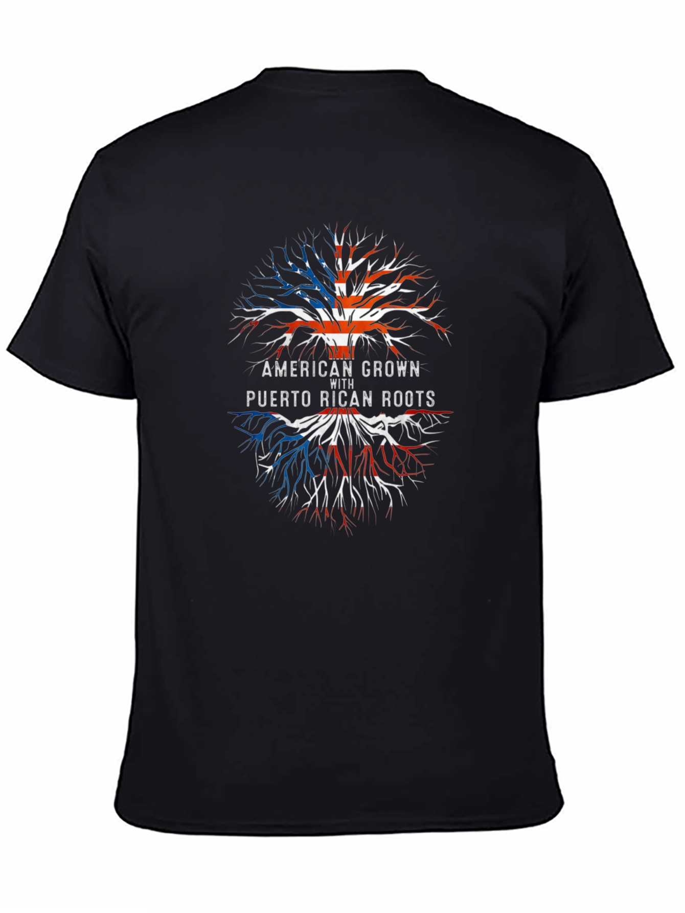 American Grown Puerto Rican Roots T-Shirt - 4