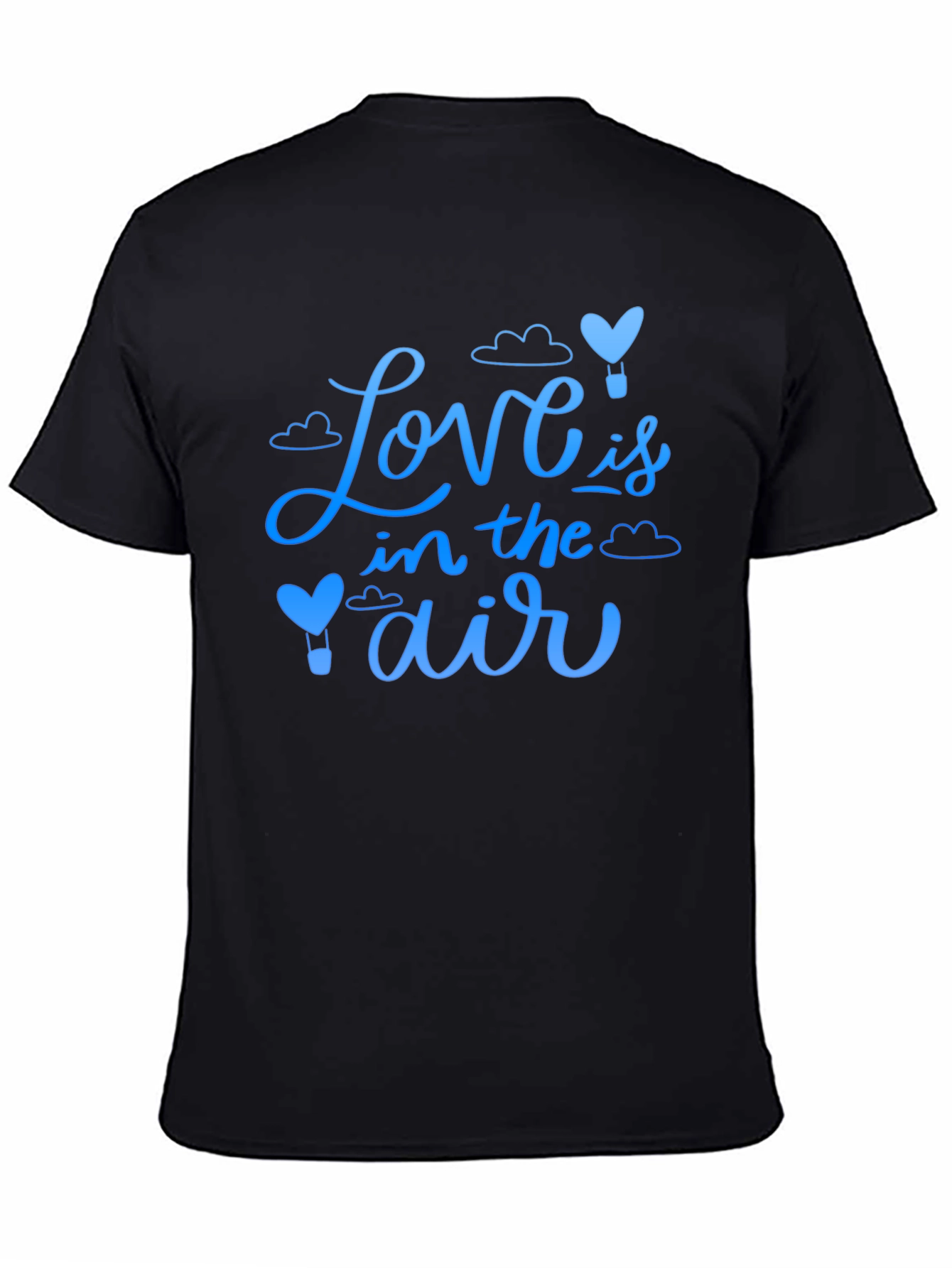 Black Love is in the Air T-Shirt Black view 4