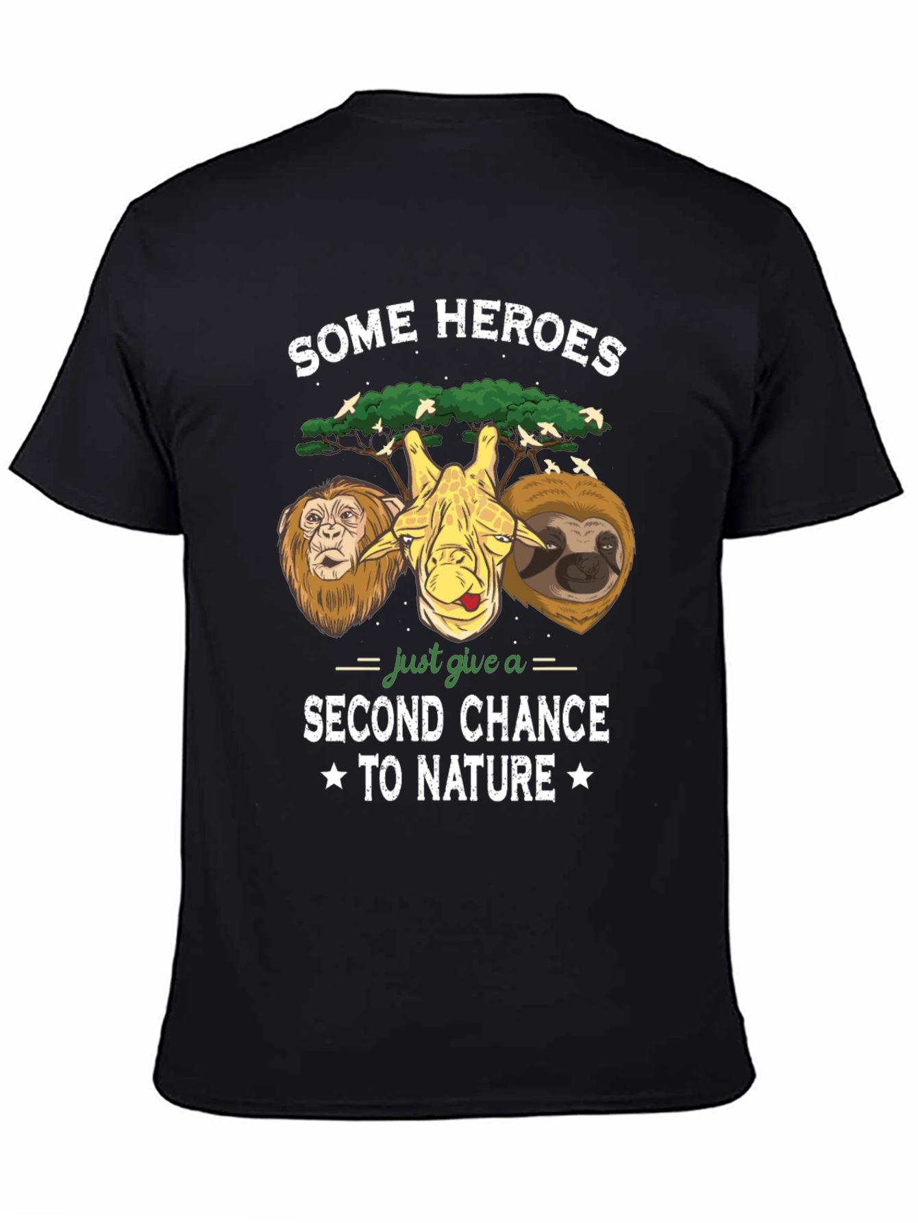 Black Some Heroes Animal Graphic T-Shirt view 4