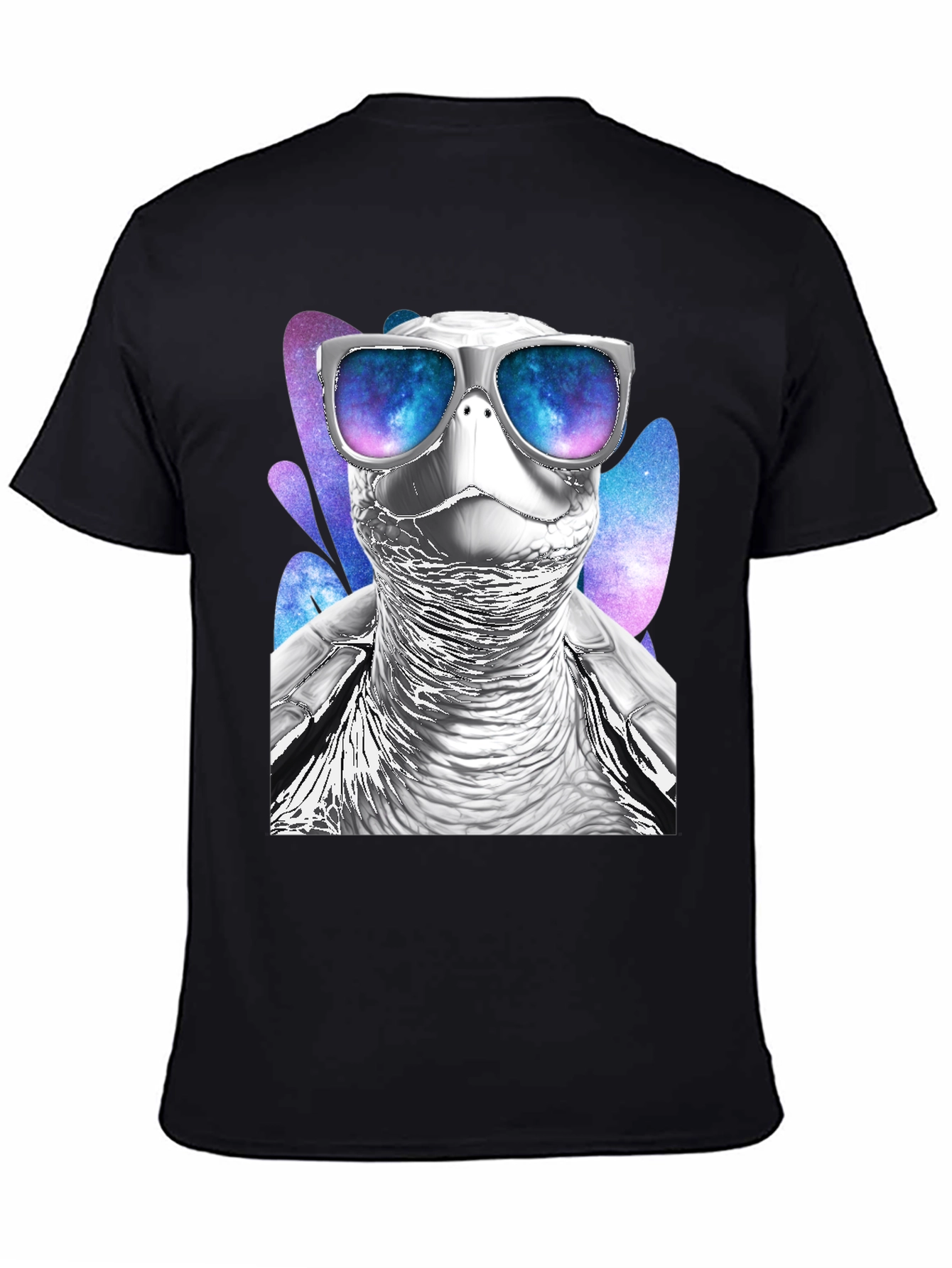Black Cool Turtle Graphic T-Shirt view 4