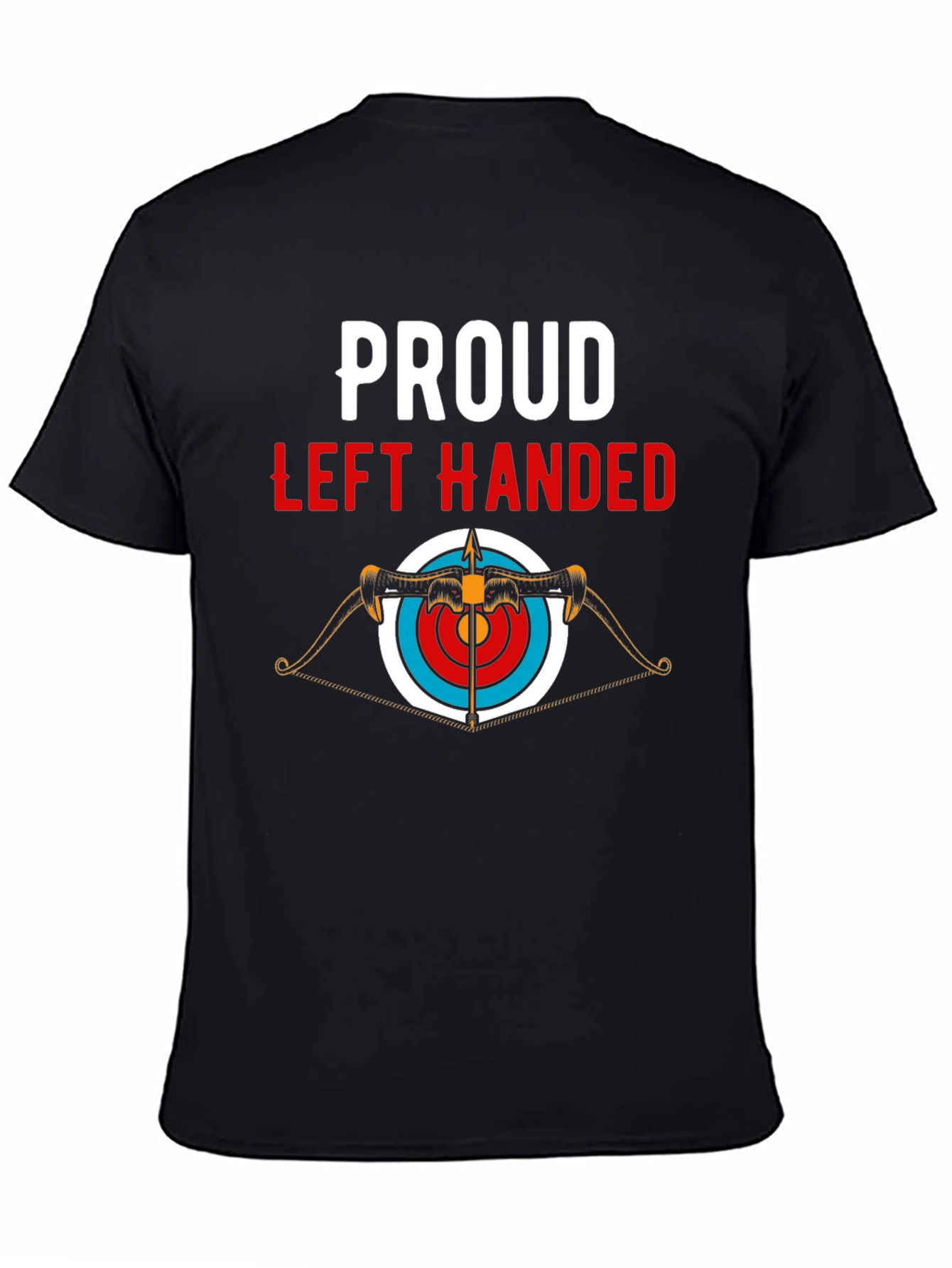 Black Proud Left-Handed Archer T-Shirt - Black view 4