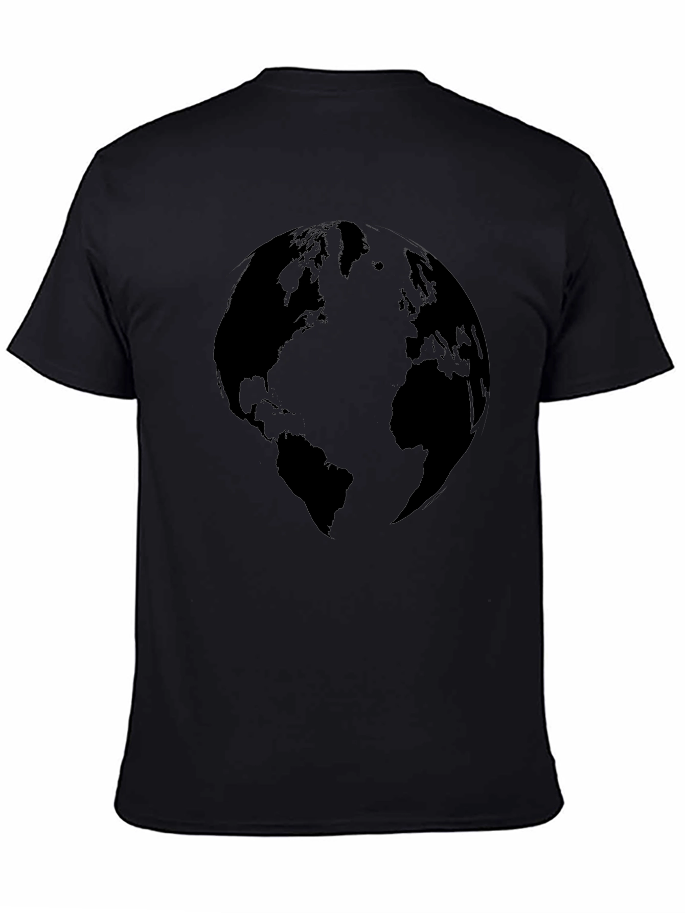 Black Earth Silhouette Graphic Tee - Black view 4
