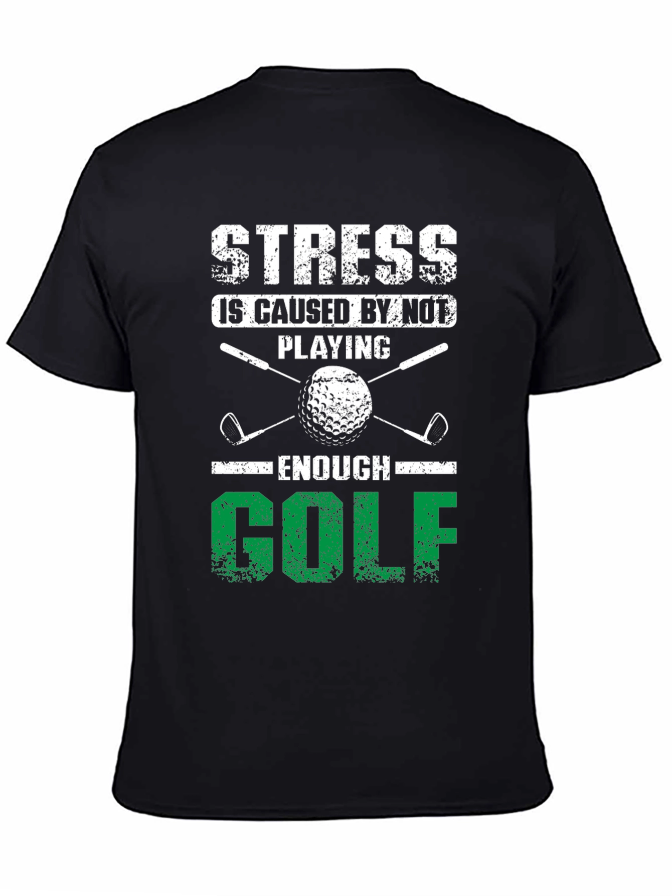 Black Stress Golf T-Shirt view 4