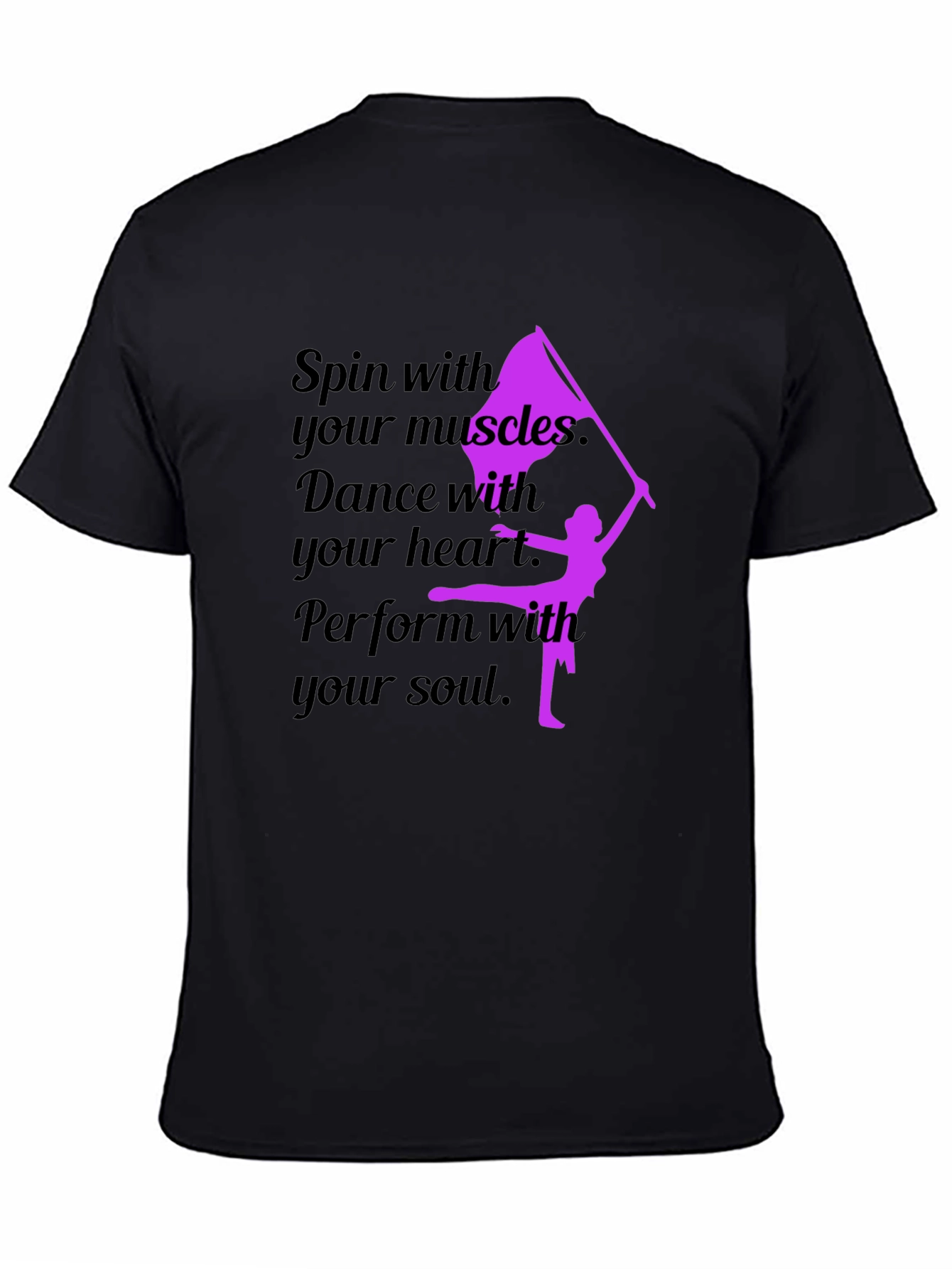 Black Spin, Dance, Perform T-Shirt view 4