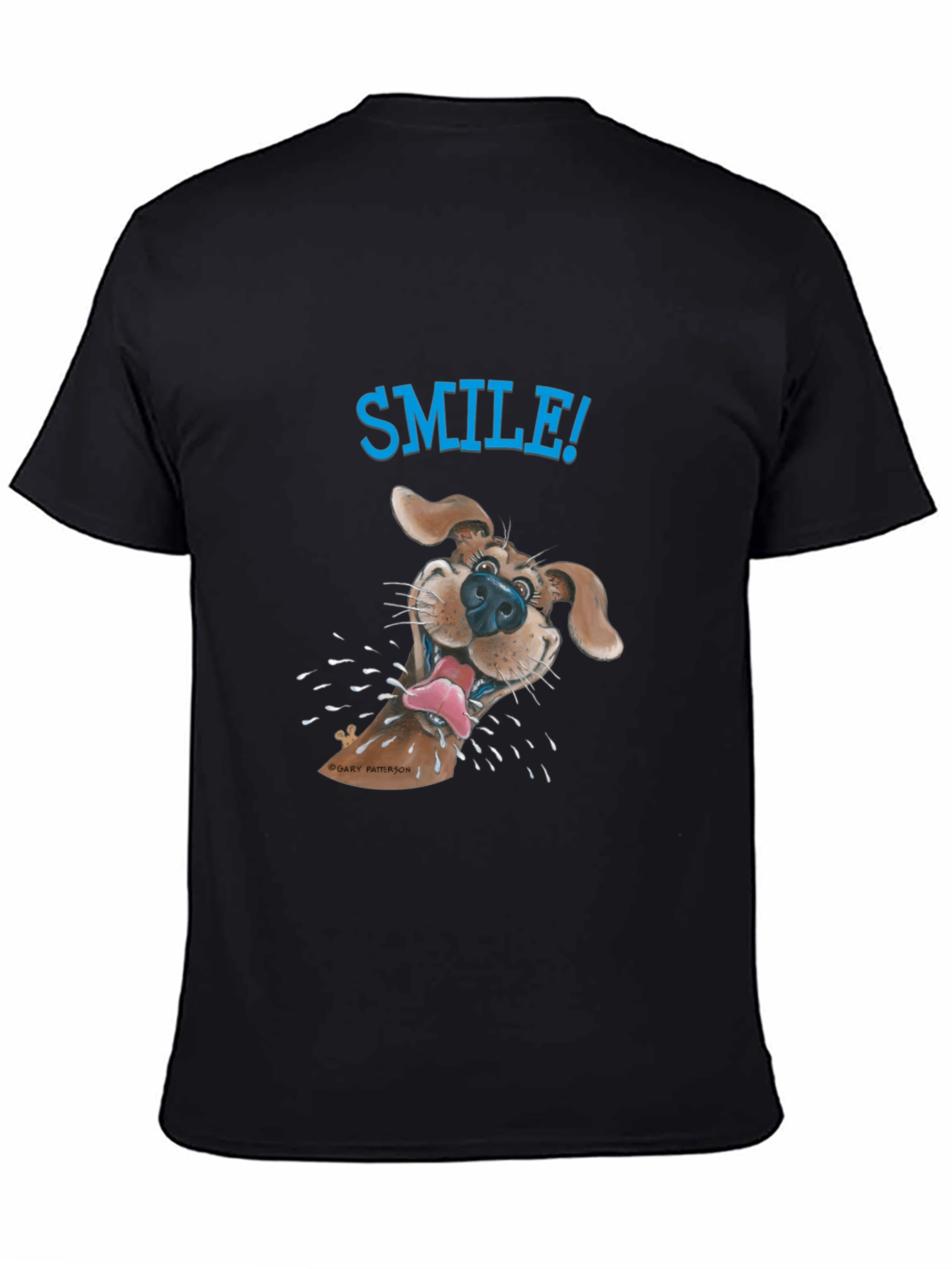 Black Smile! Dog Graphic Tee - Fun & Casual view 4