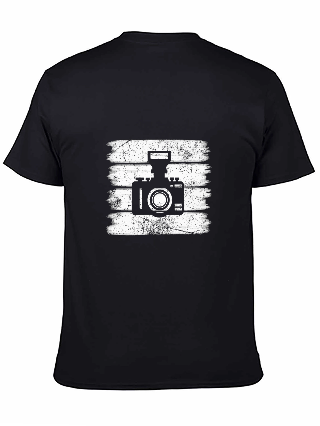 Black Retro Camera Graphic T-Shirt - Photographer Tee view 4