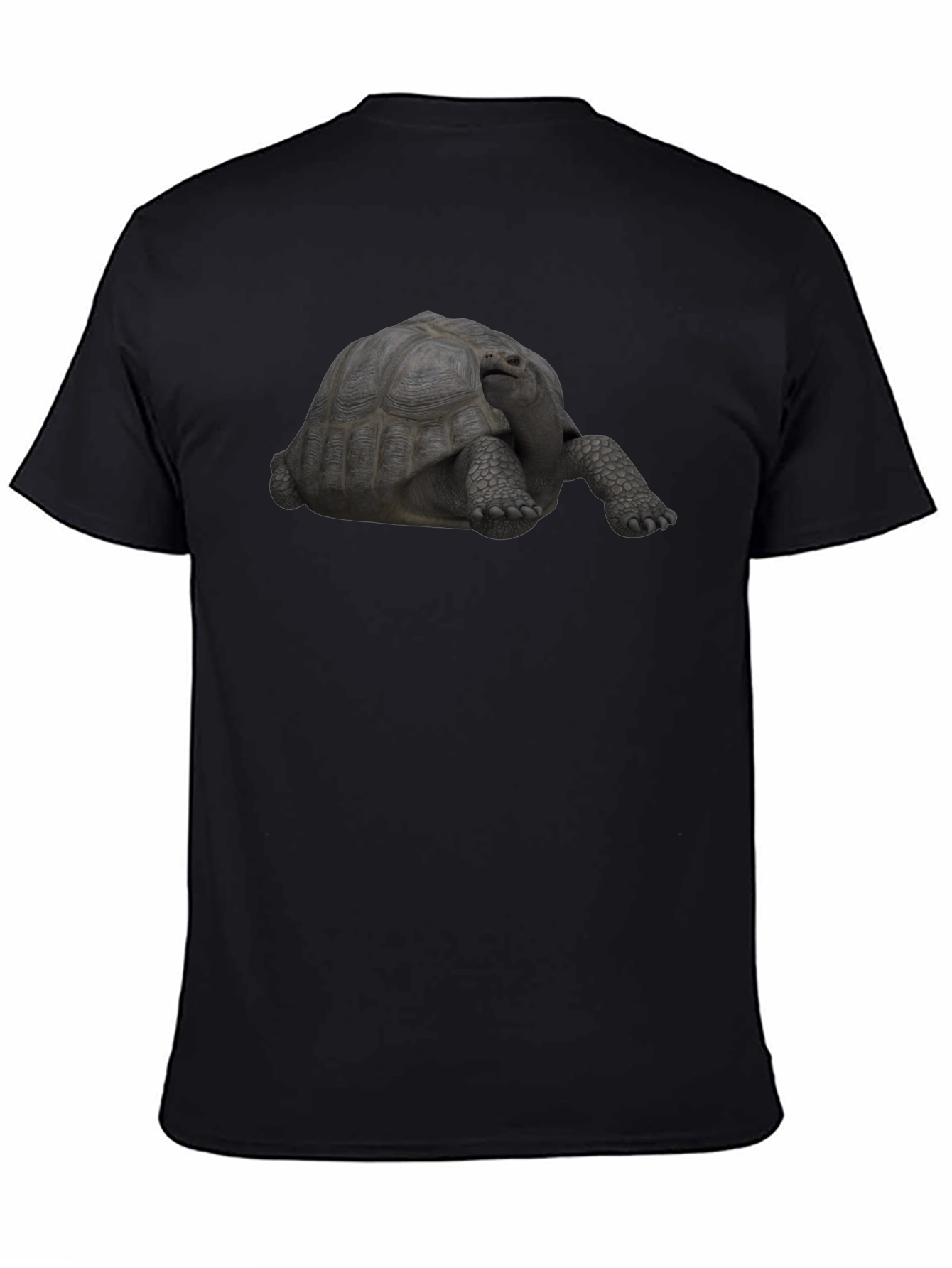 Black Tortoise Graphic Tee - Black Casual T-Shirt view 4