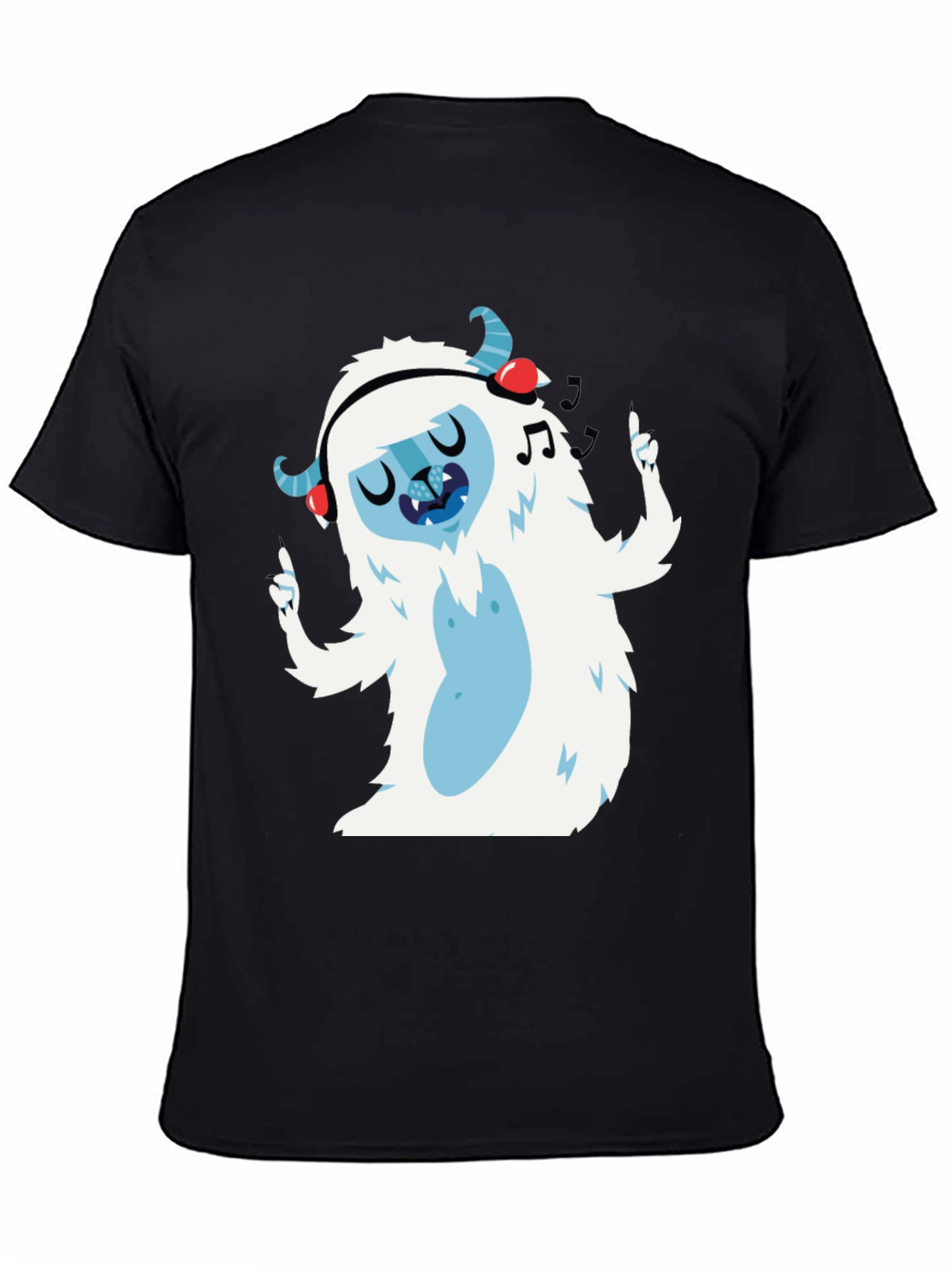 Black Funky Yeti T-Shirt view 4