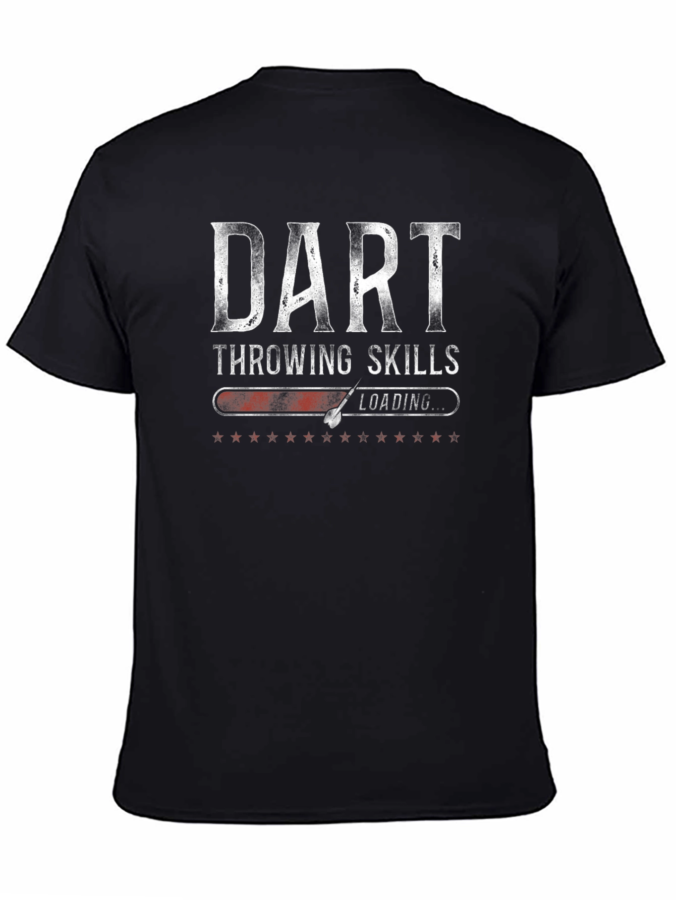 Black Dart Throwing Skills Loading T-Shirt view 4
