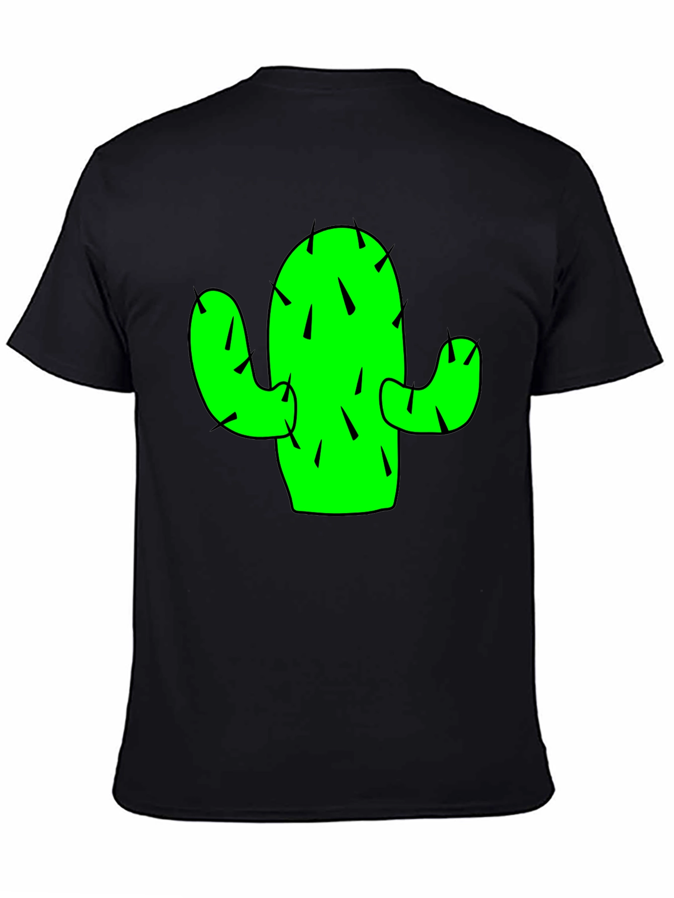 Black Cactus Graphic Tee - Trendy Casual Style view 4