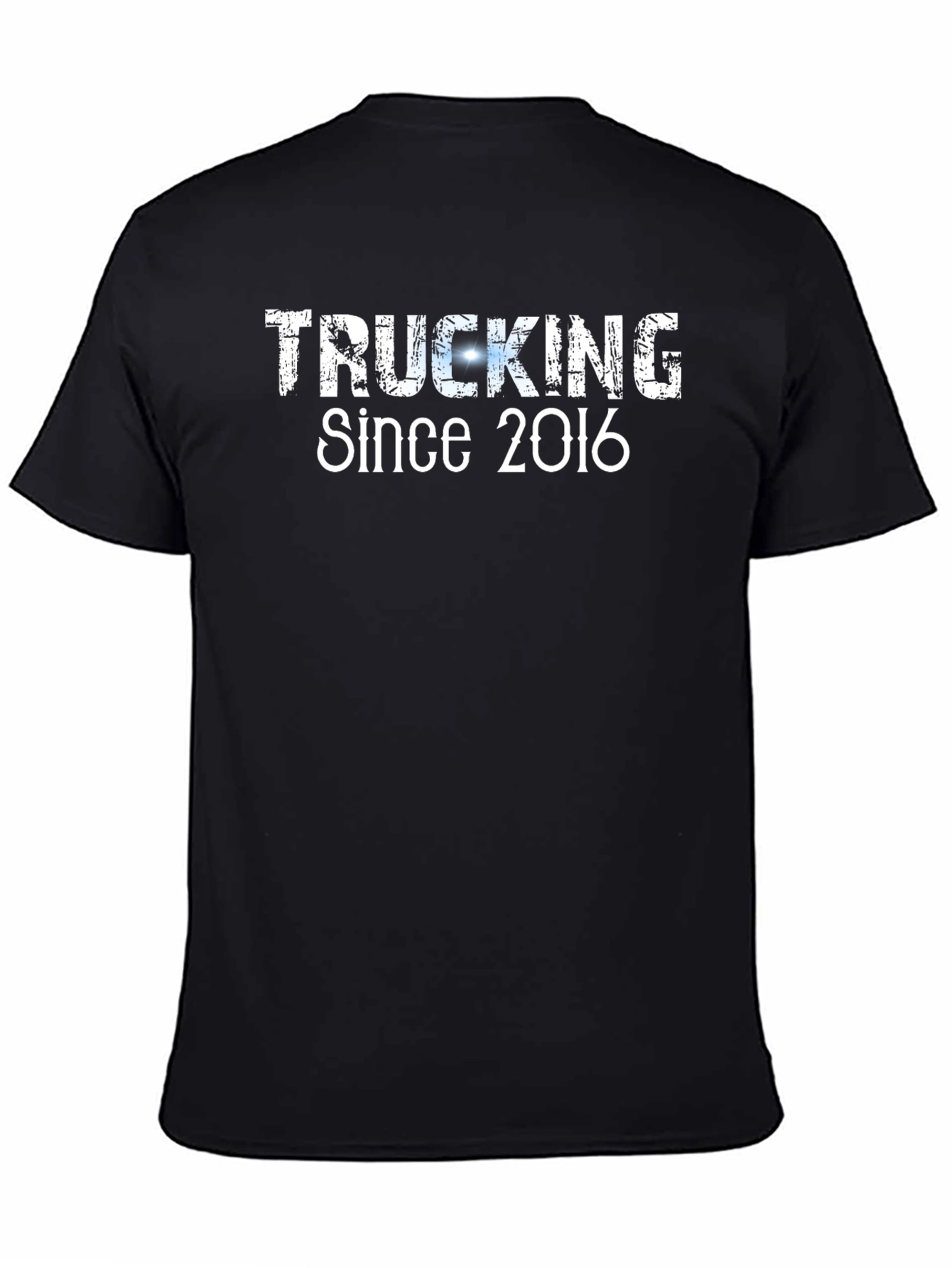 Black Trucking Since 2016 Black T-Shirt view 4