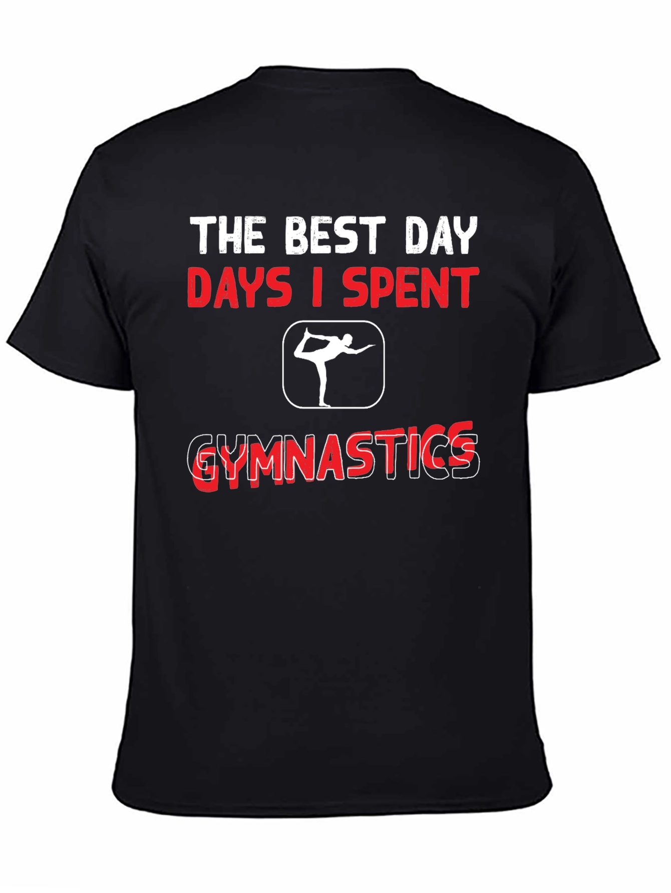 Black Gymnastics T-Shirt - Best Days I Spent view 4