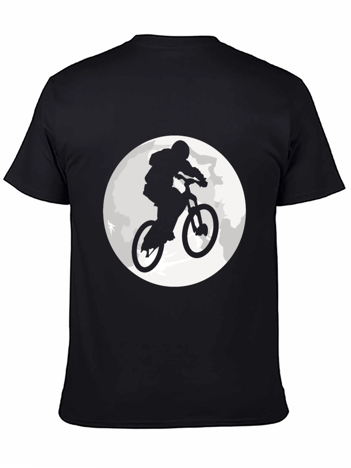 Black Mountain Bike Moon Graphic T-Shirt view 4