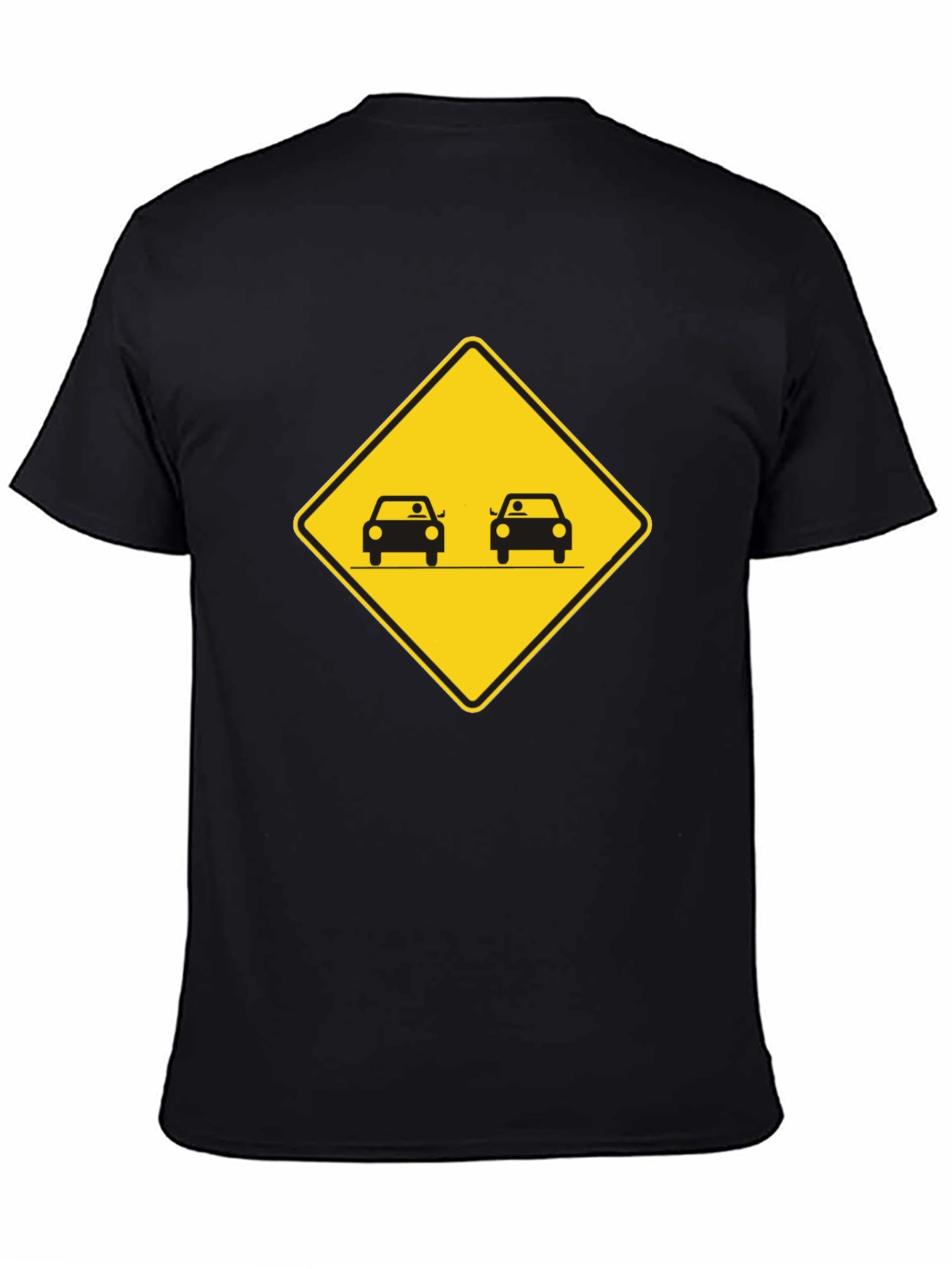 Black Funny Tailgating T-Shirt, Black Cotton Tee view 4