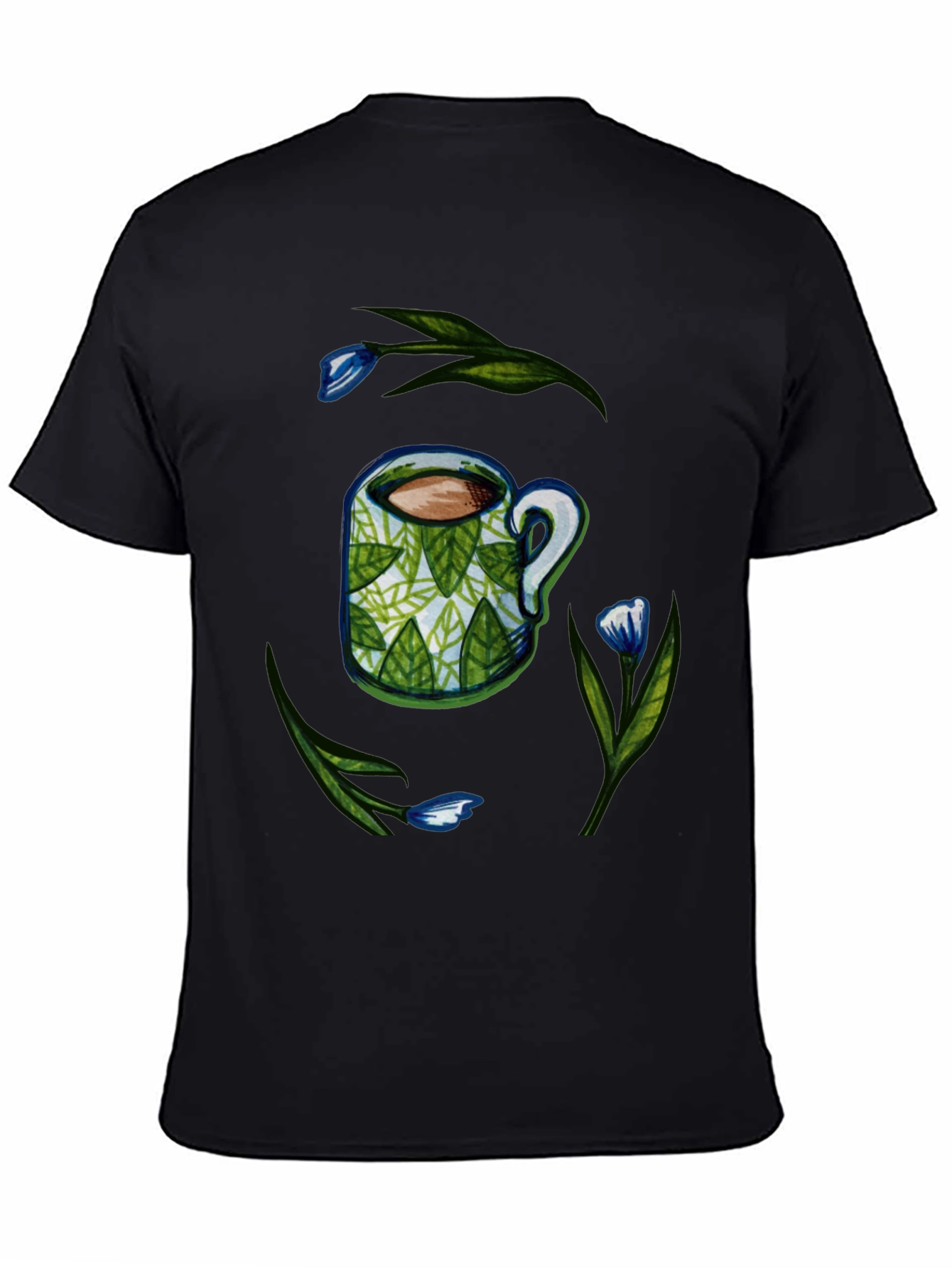 Black Nature Mug T-Shirt - Casual Comfort view 4