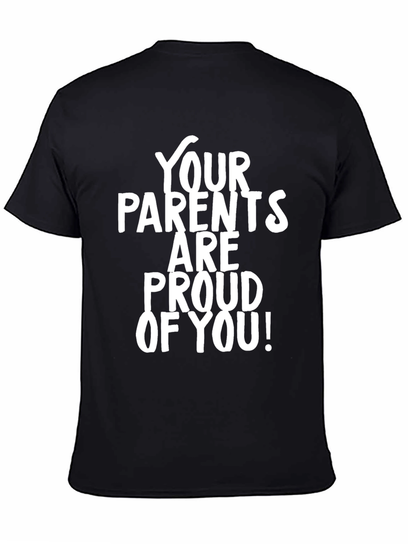 Black Proud Parents Black Graphic Tee view 4