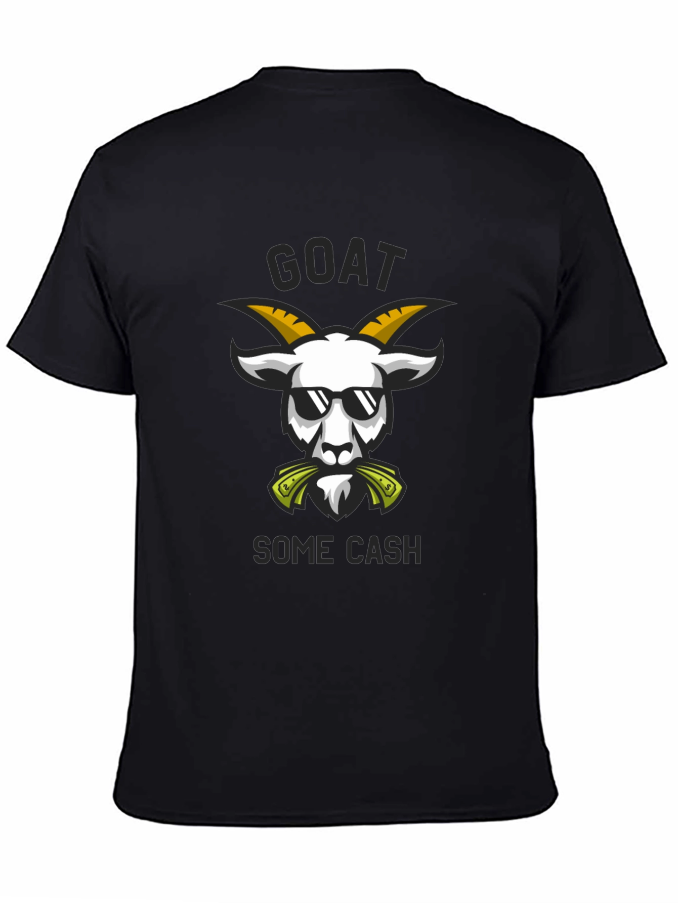 Black Goat Some Cash T-Shirt - Black view 4