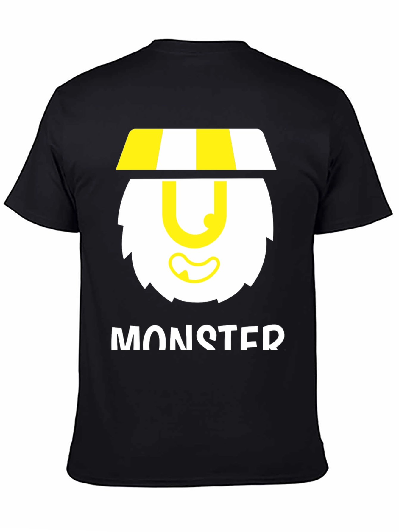 Black Monster Graphic Black T-Shirt view 4