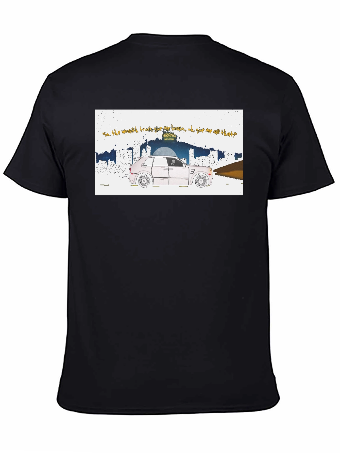 Trendy Graphic Tee - Car & Lyrics - 4