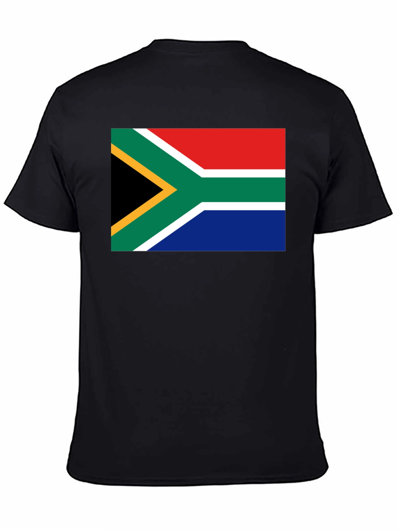 Black South Africa Flag Graphic Tee - Black view 4
