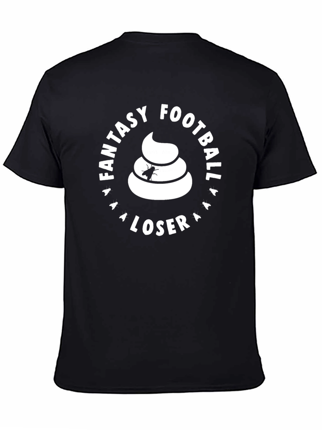 Black Fantasy Football Loser T-Shirt view 4